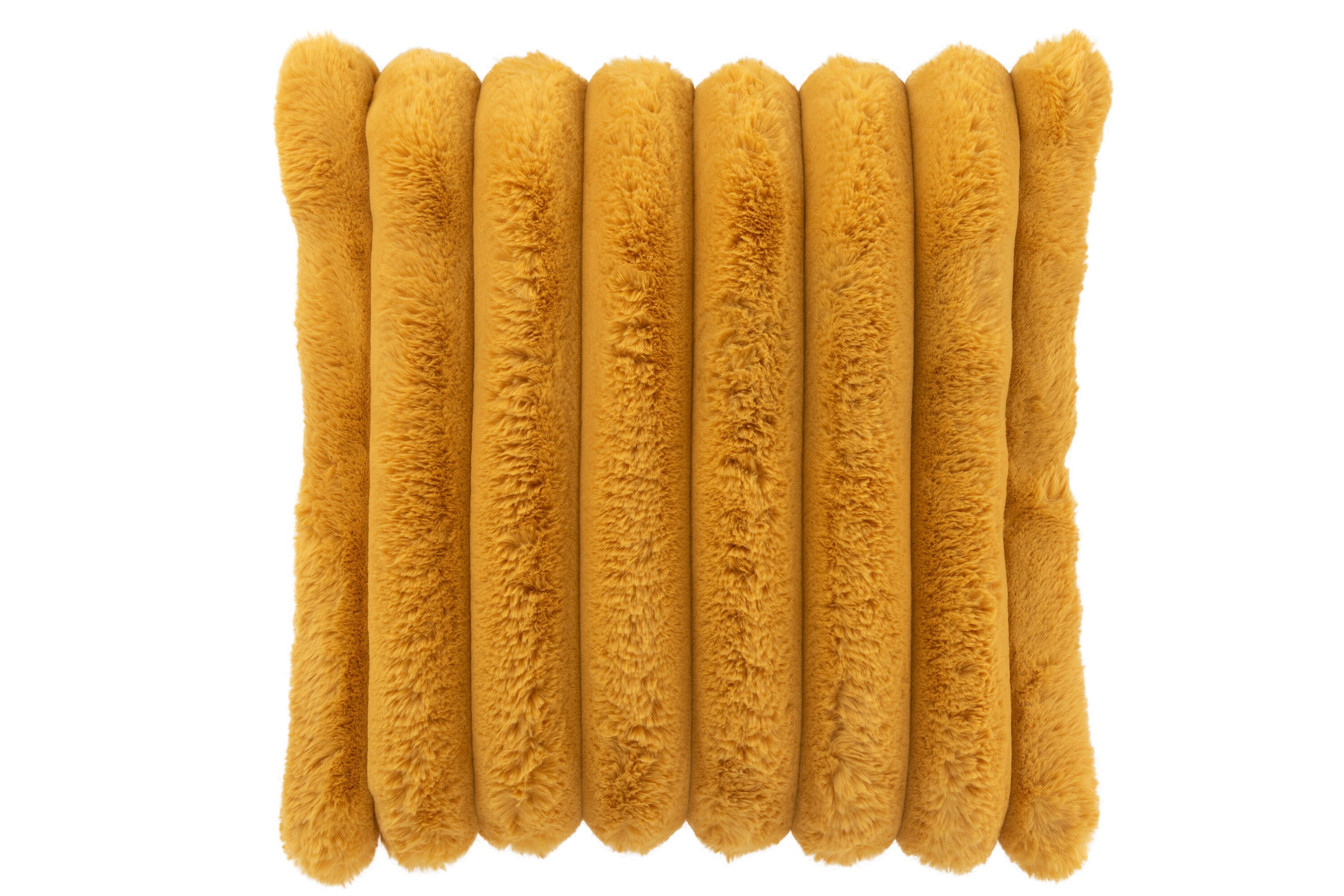 Kussen Groot Ribfluweel Polyester Oker