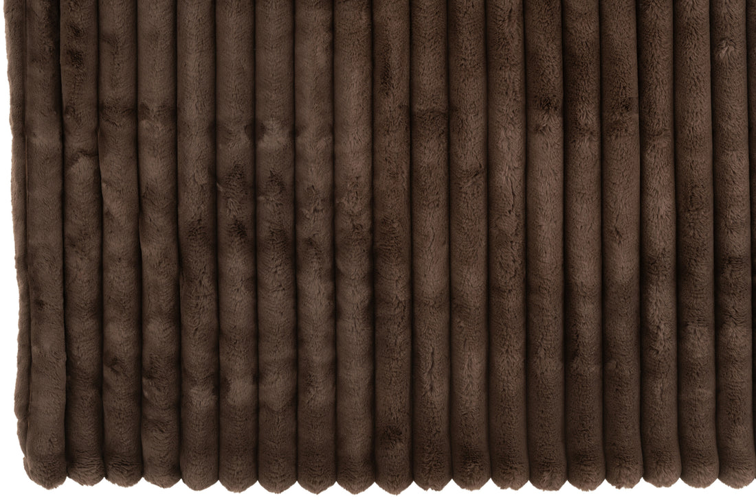 Plaid Groot Corduroy Polyester Chocolade