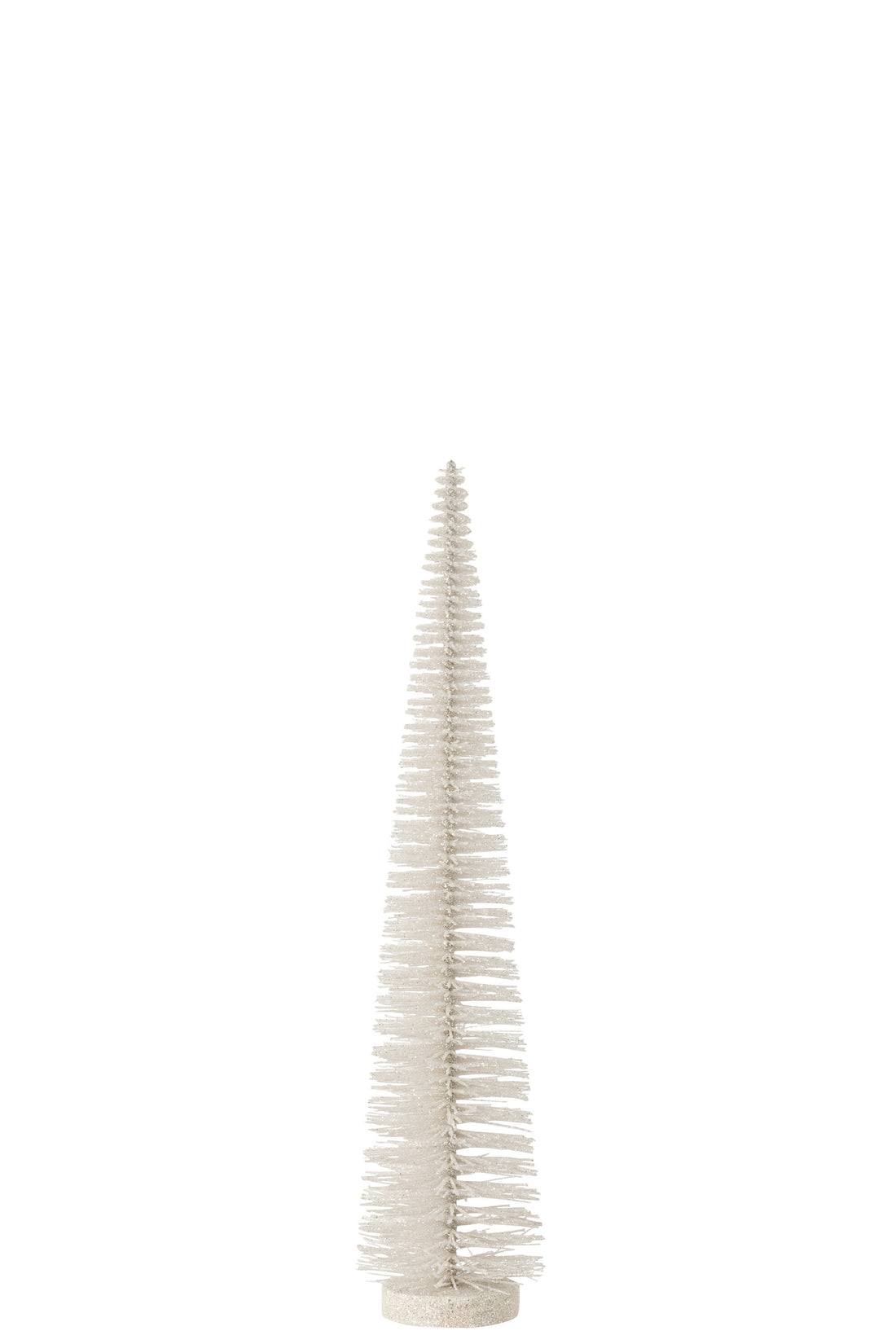 J-Line Kerstboomdecoratie Glitters Plastic Wit Medium