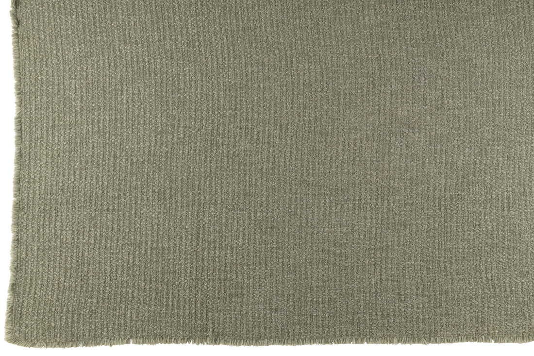 Geruite sjaal met rafelige randen van katoen/polyester in het groen.