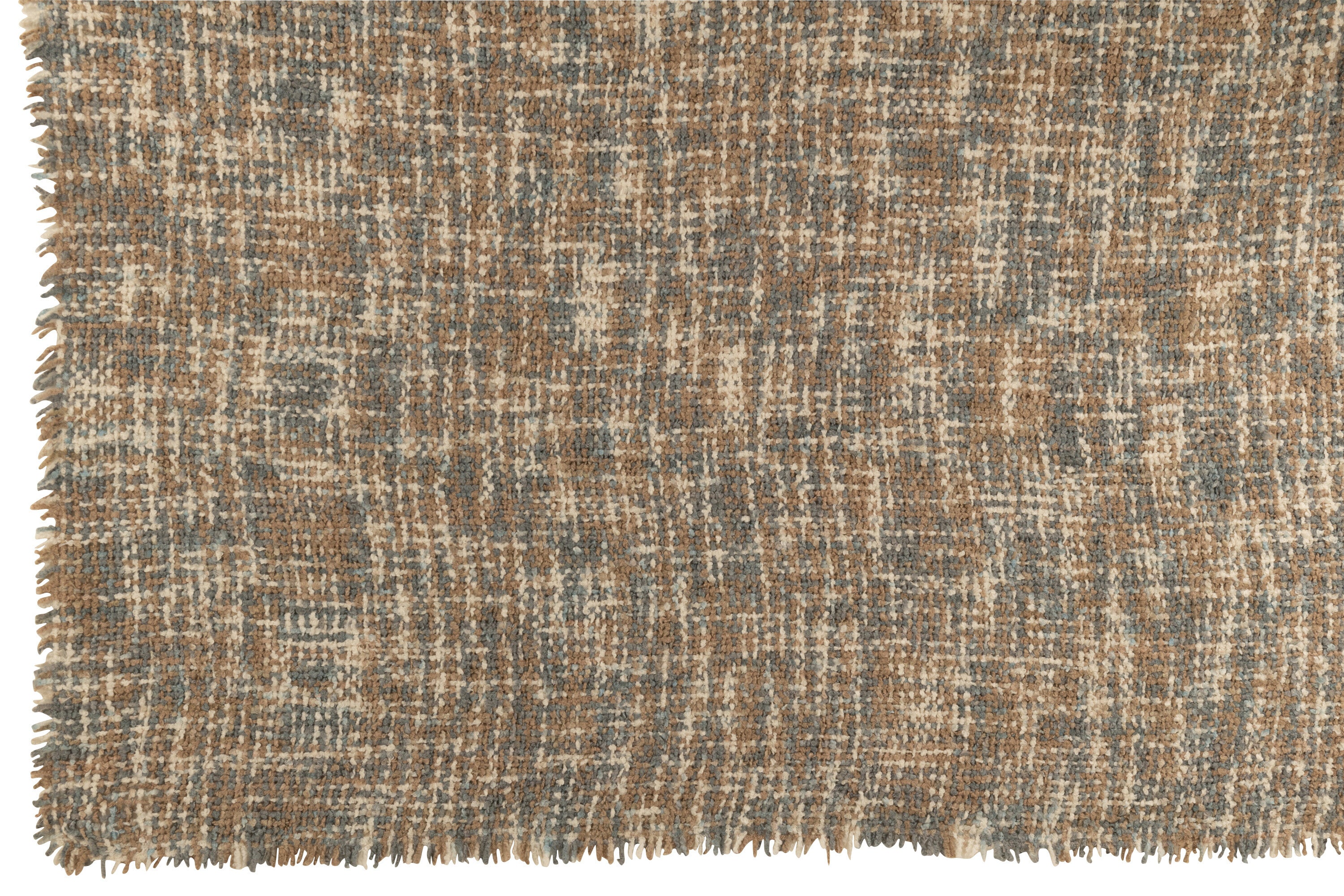 Plaid Tweed Acryl/Katoen Lichtblauw/Beige