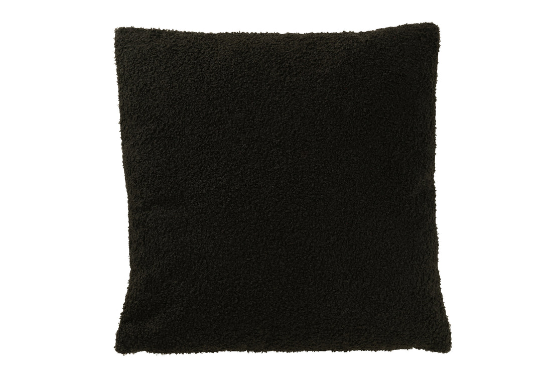 J-Line Kussen Gezicht Abstract Boucl - Zwart/Wit