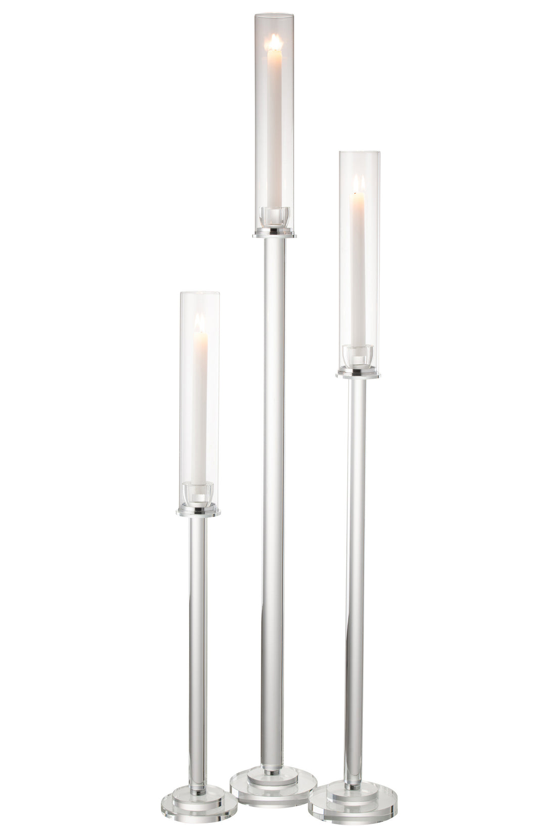 Kaarsenhouder Moira Glas Transparant Groot