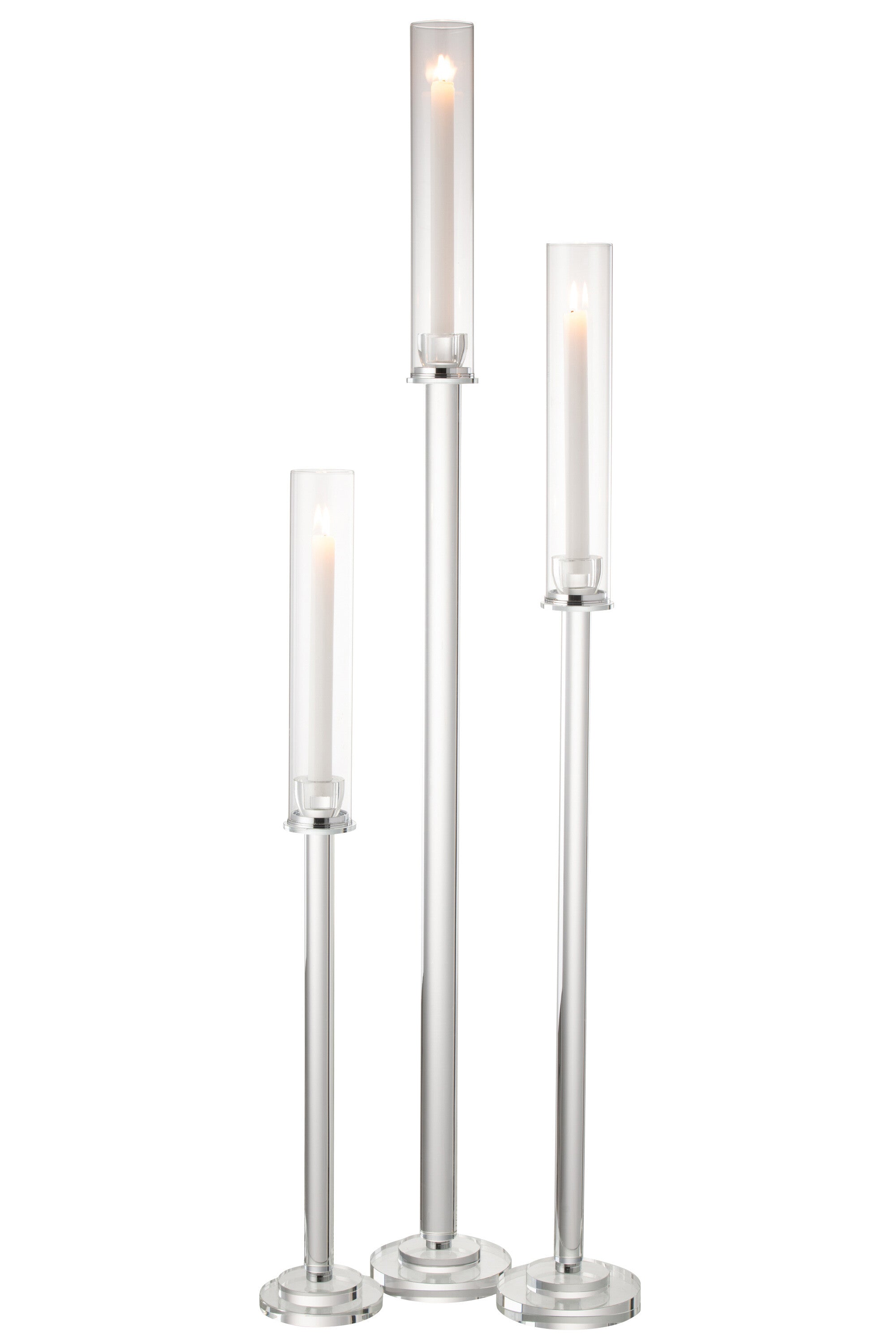 Kaarsenhouder Moira Glas Transparant Groot