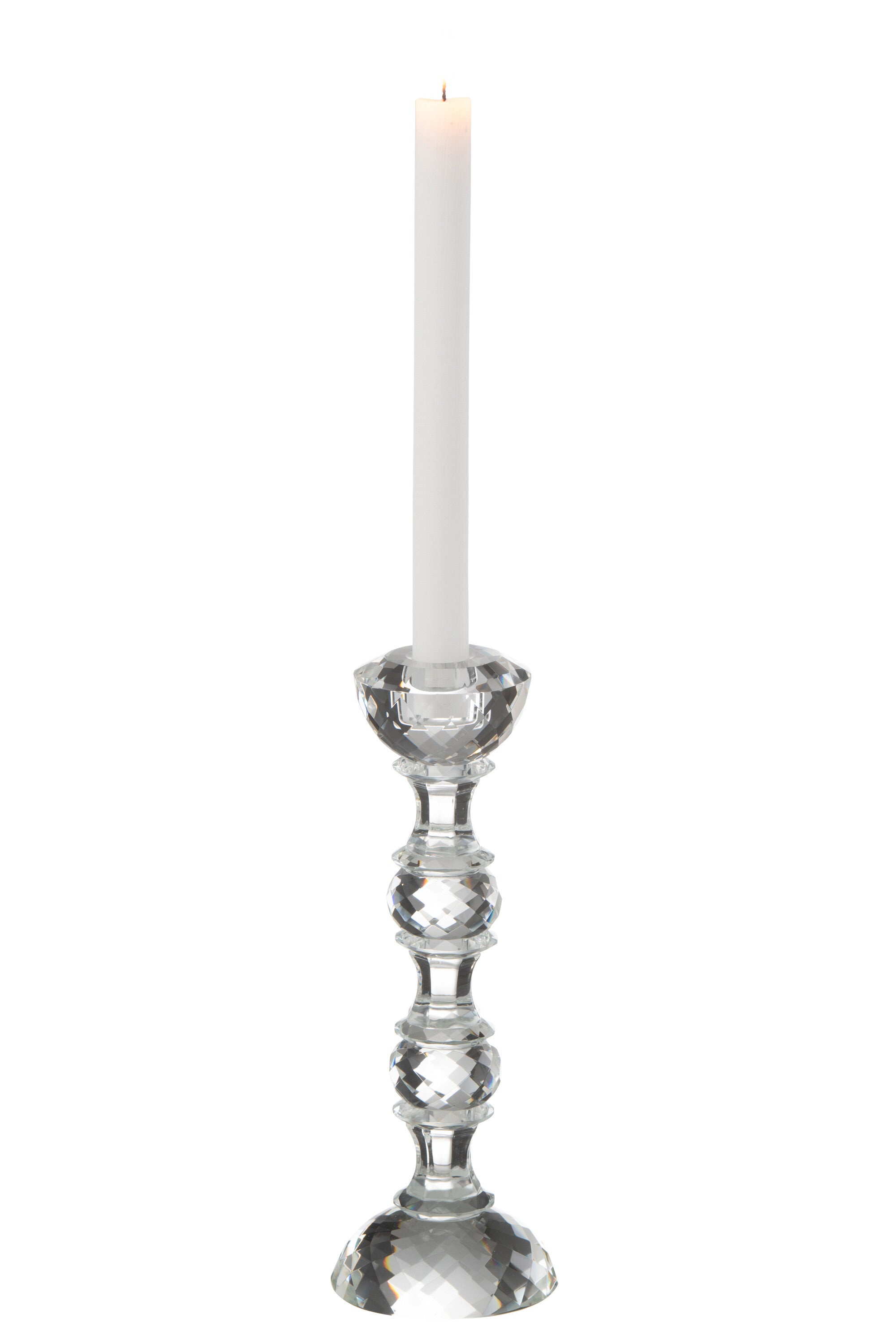 Kaarsenhouder Marie Kristal Transparant Groot