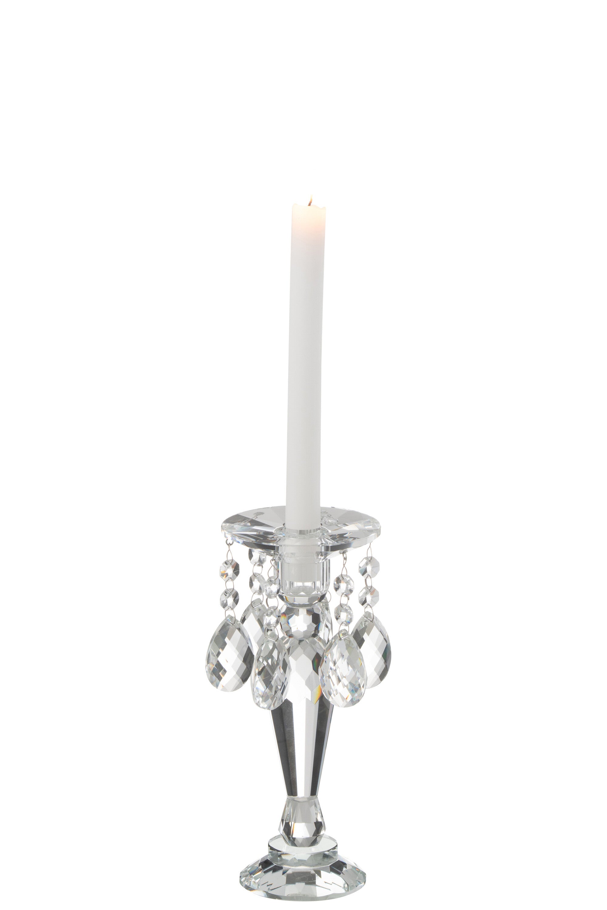 Kaarsenhouder Louise Kristal Transparant Klein