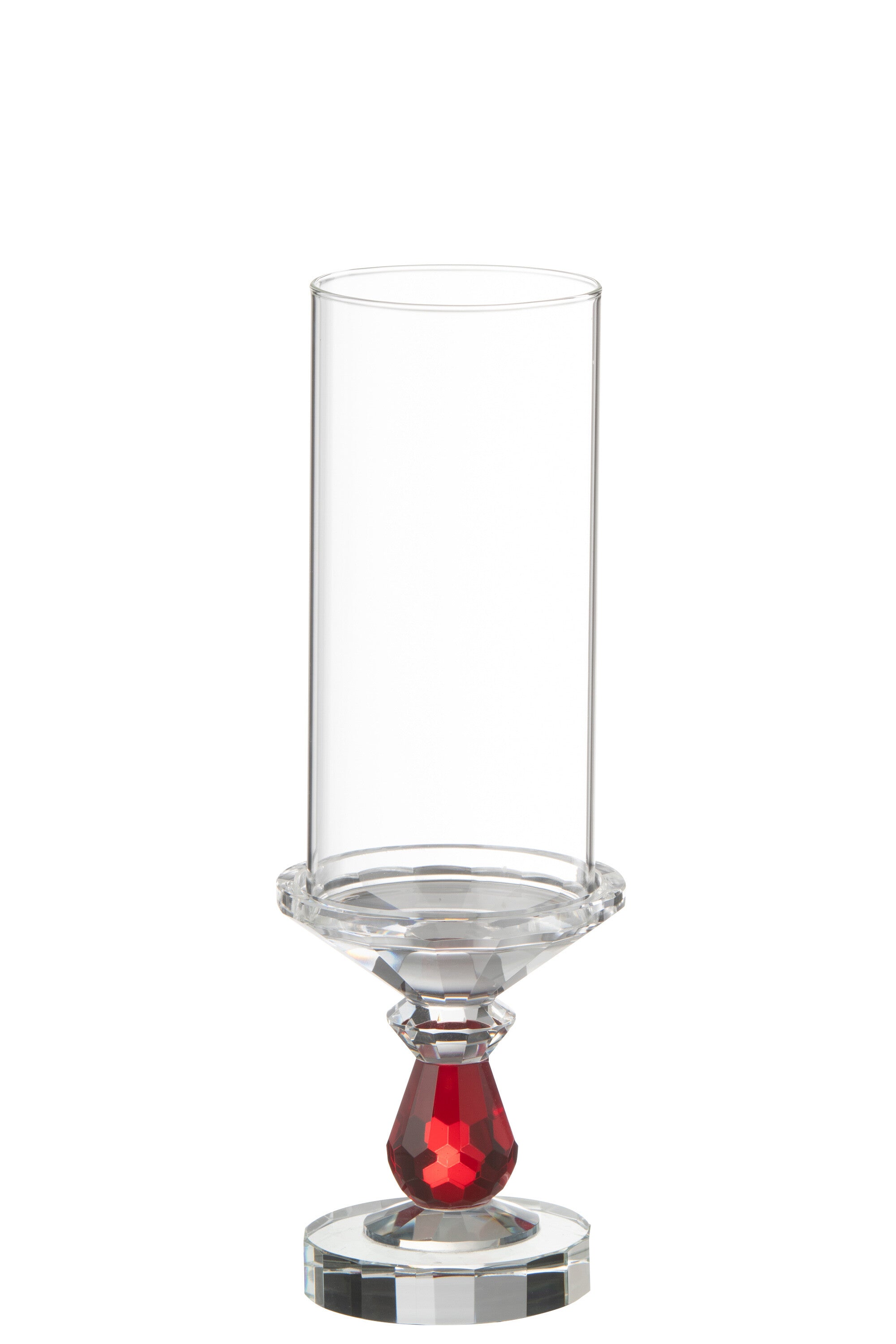 Orkaan Marie Kristal Rood/Transparant Klein