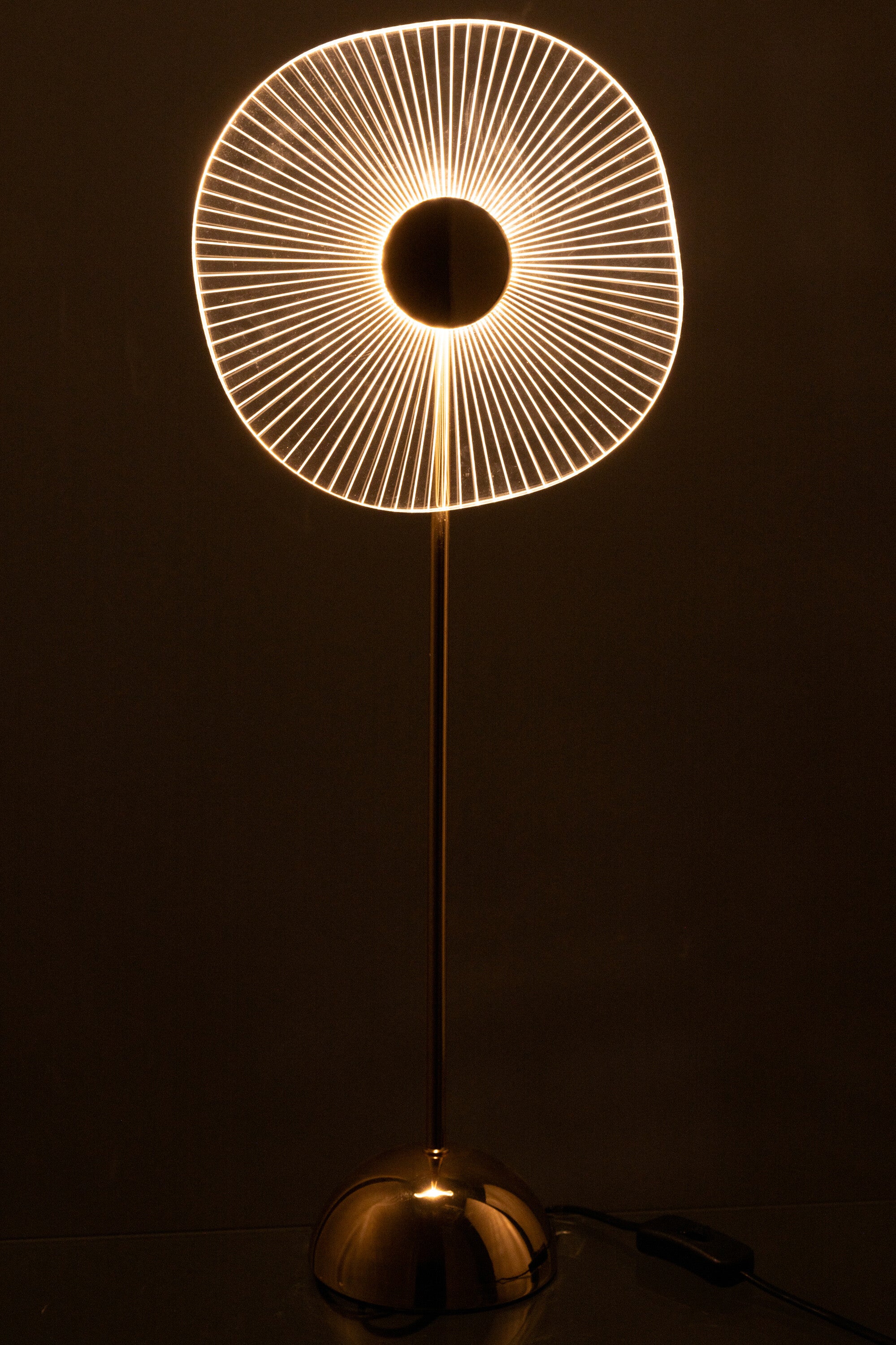 Tafellamp Led Bloem Metaal/Kunststof Goud Groot