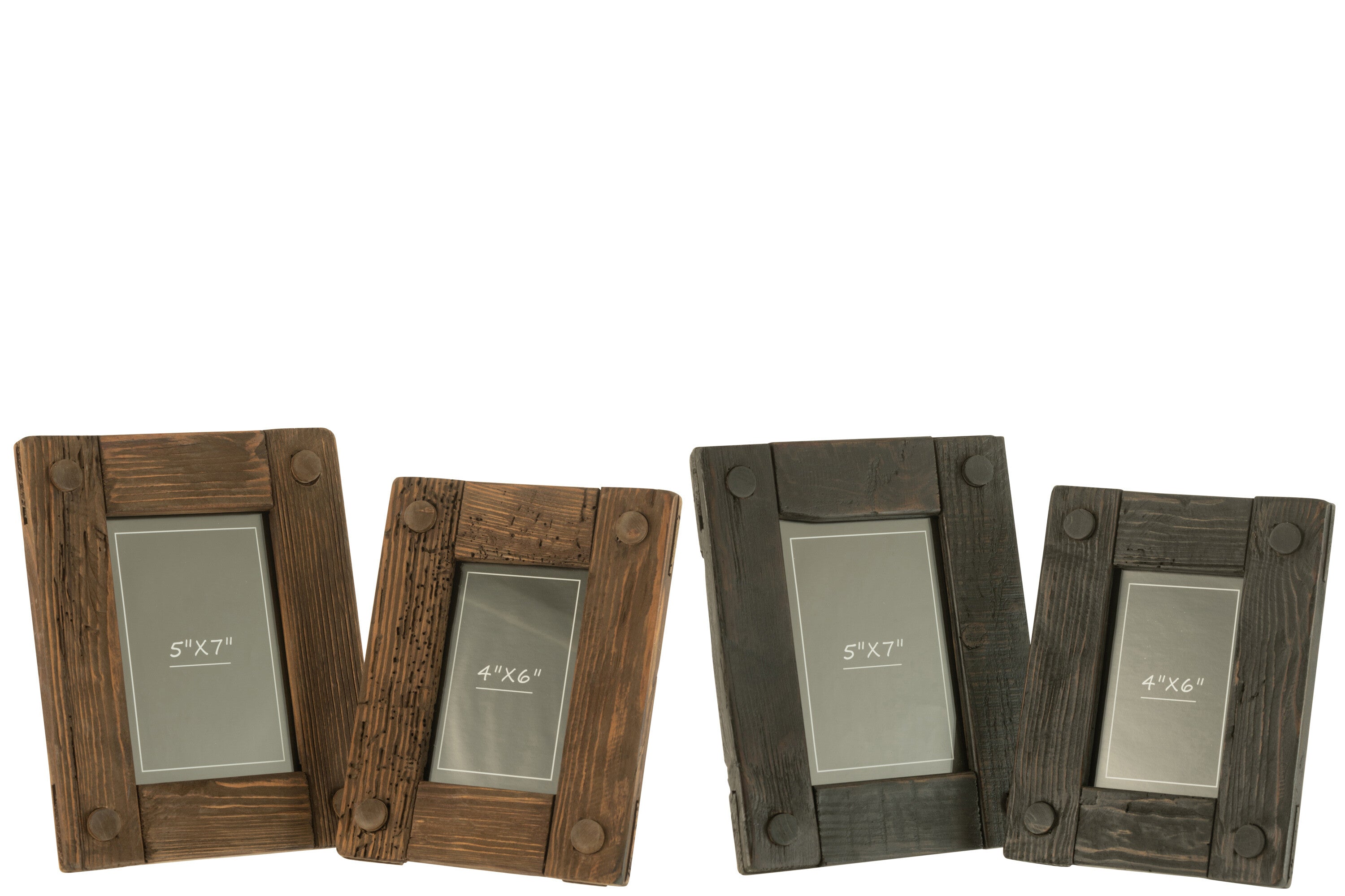 Fotolijst Nick grenenhout bruin/zwart Groot Assortiment Van 2