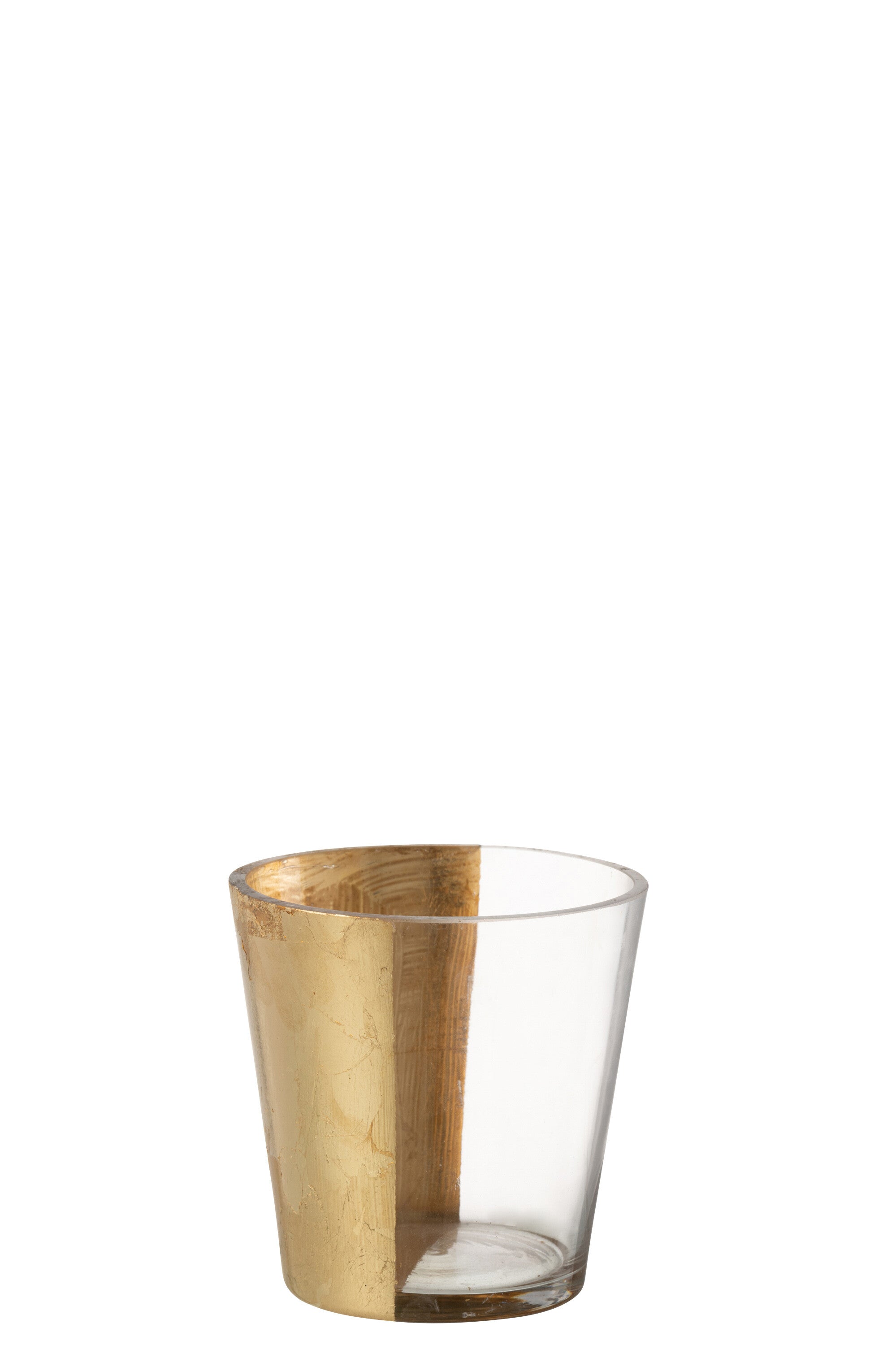 Orkaan Boe Glas Transparant/Goud Klein