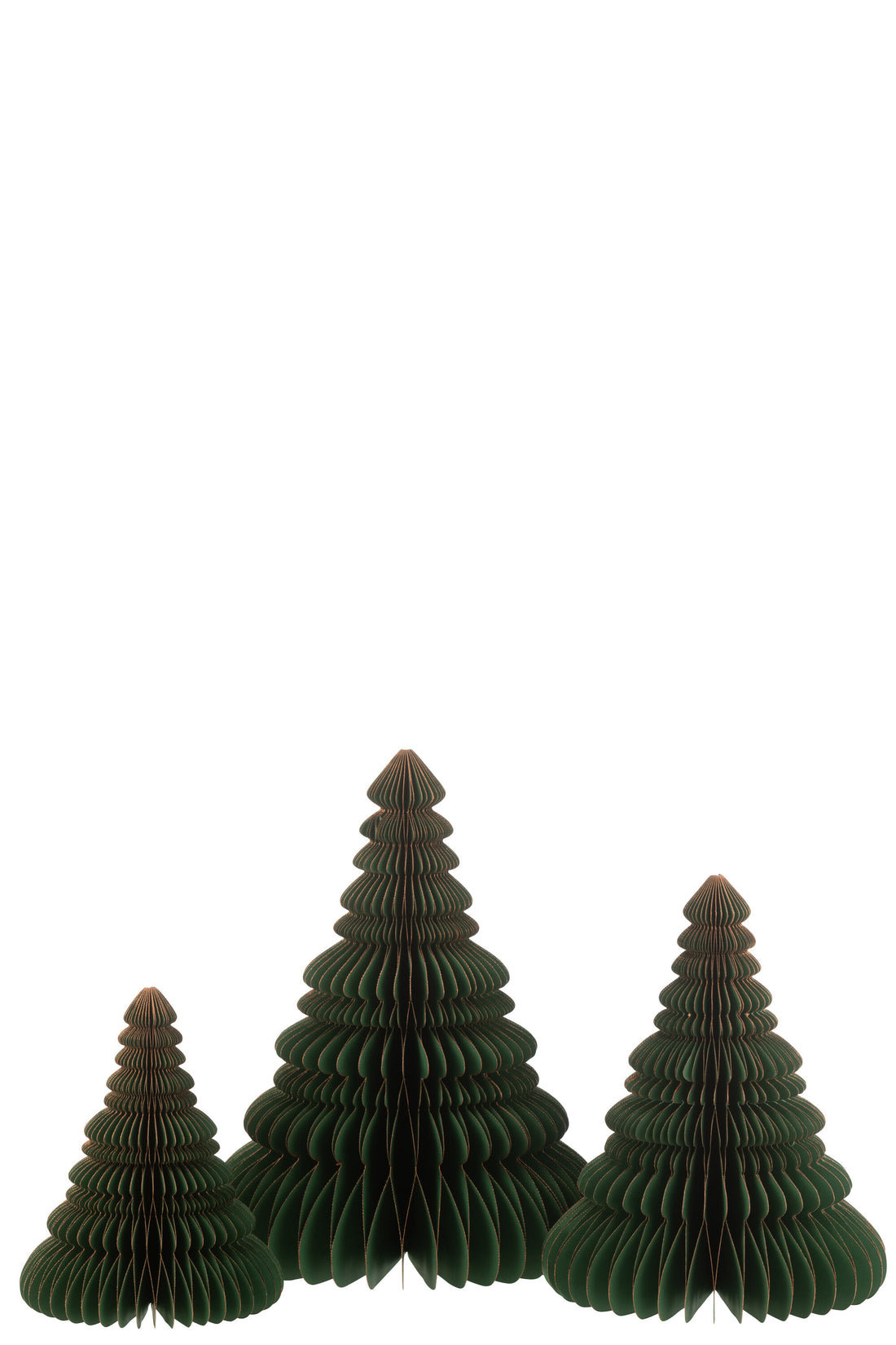 J-Line Christmas Tree Paper Dark Green/Copper Large