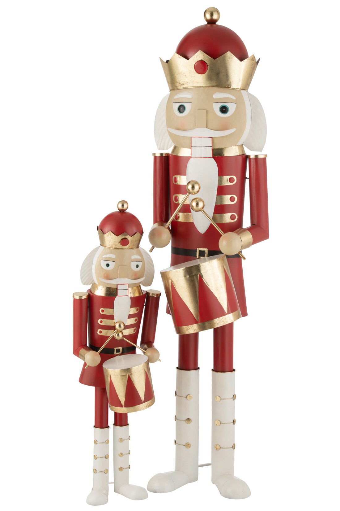 Notenkraker Drum IJzer Rood/Goud Groot