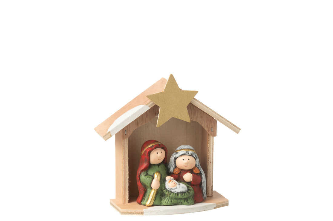 Kerststal Led Porselein Mix Klein