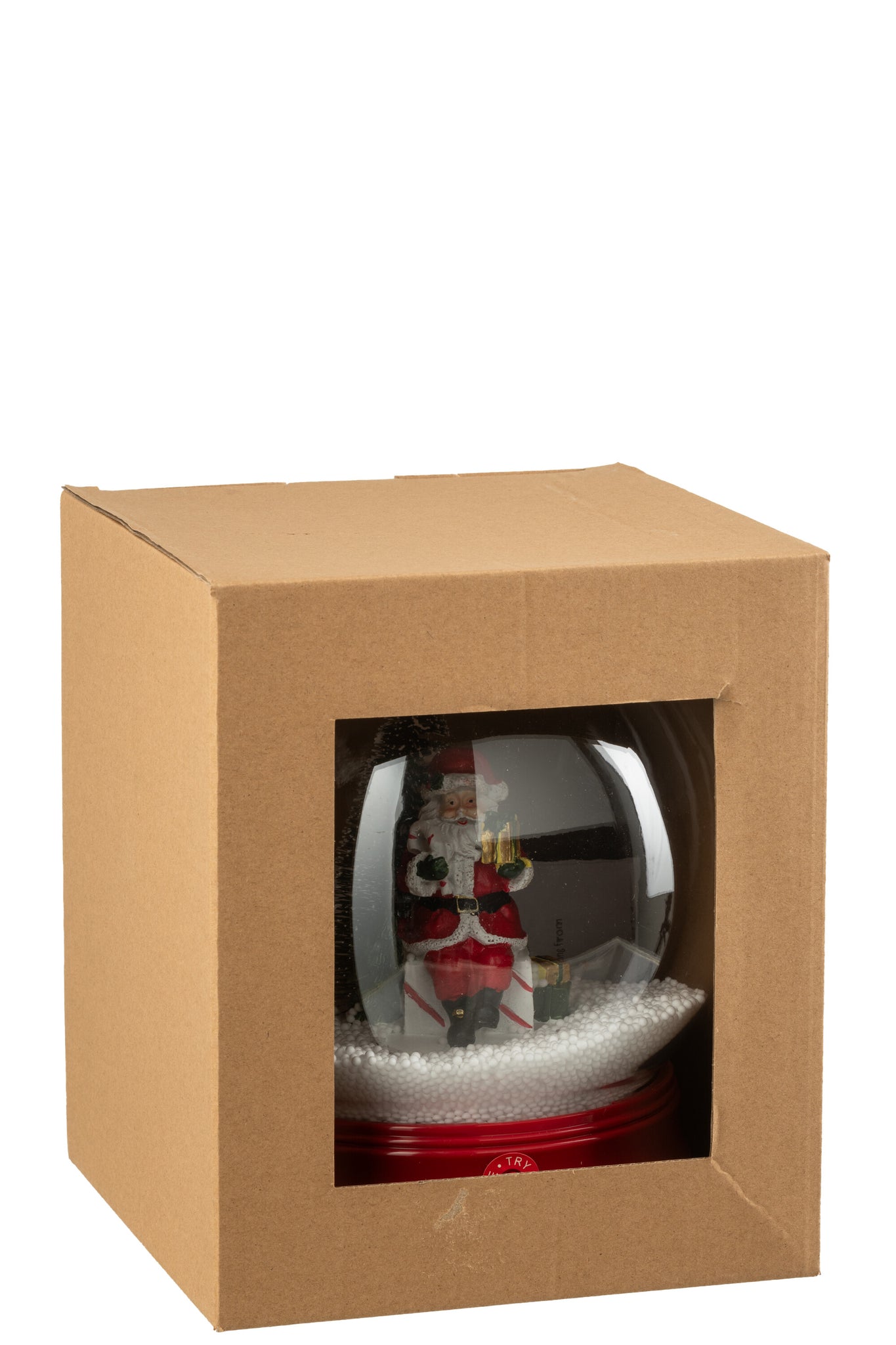 Sneeuwbol Kerstman Boom Led Hars