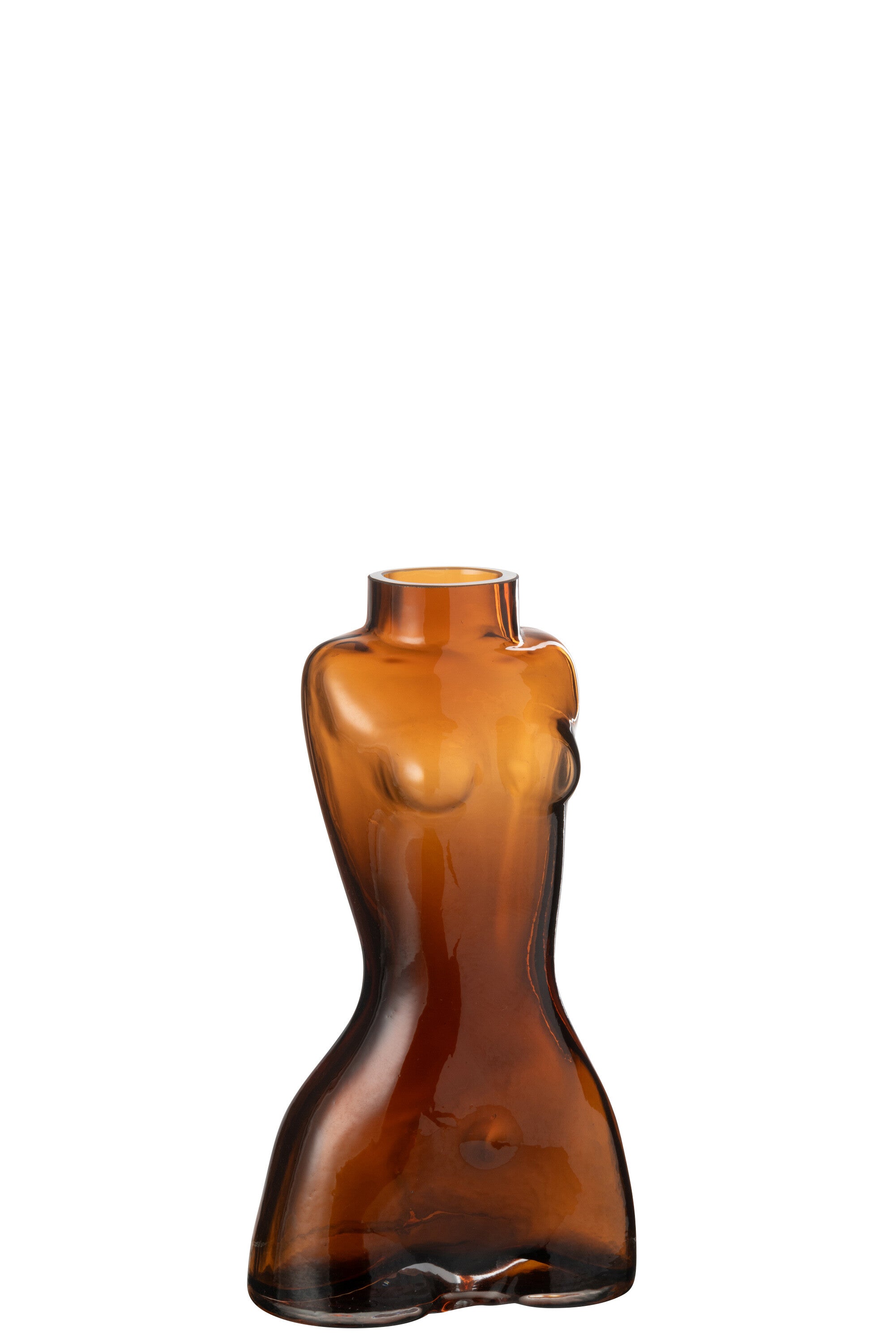 J-Line Vaas Lichaam Glas Bruin Small
