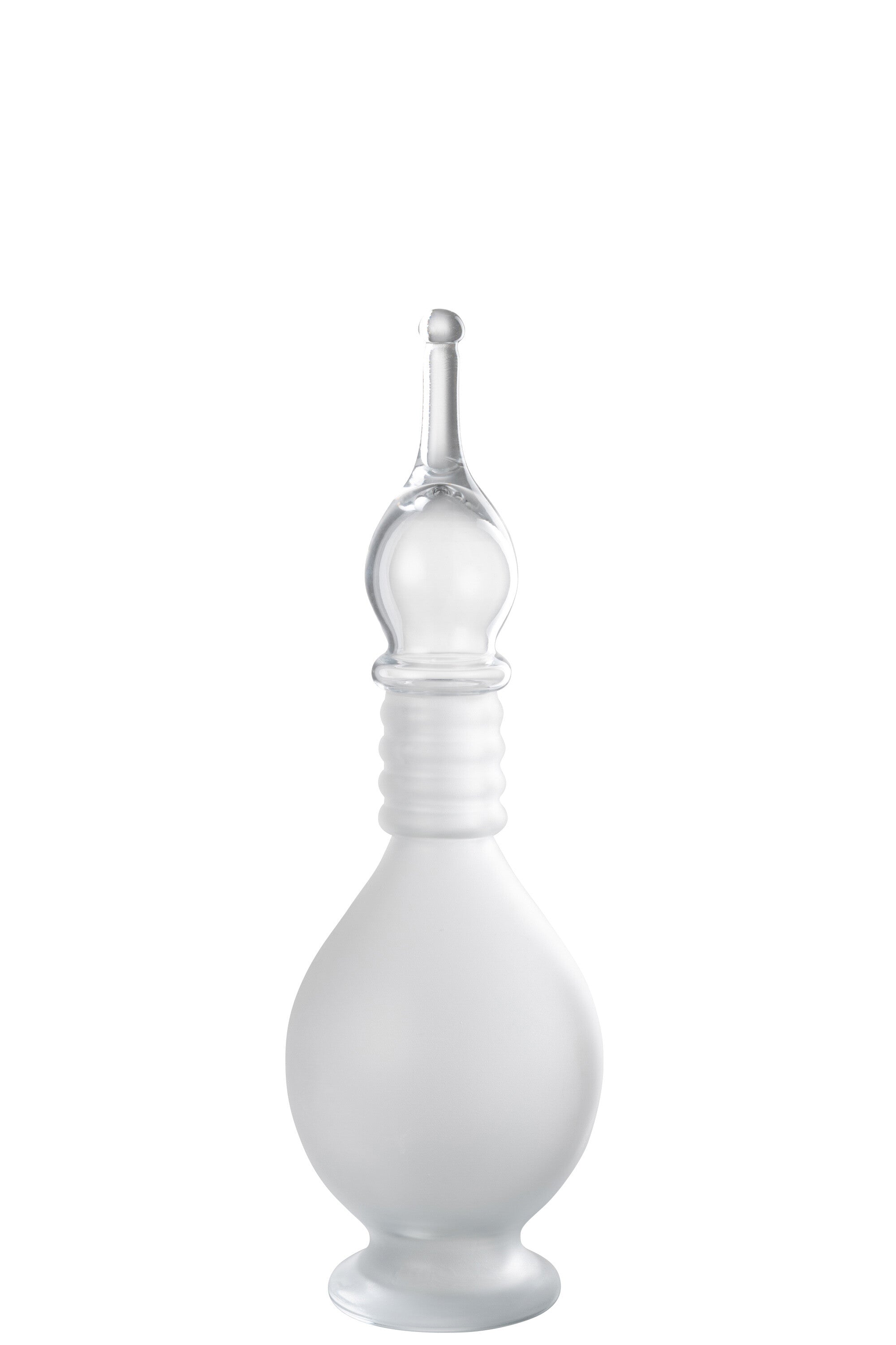Vaas + Dop Fles Deco Joe Glas Transparant Medium