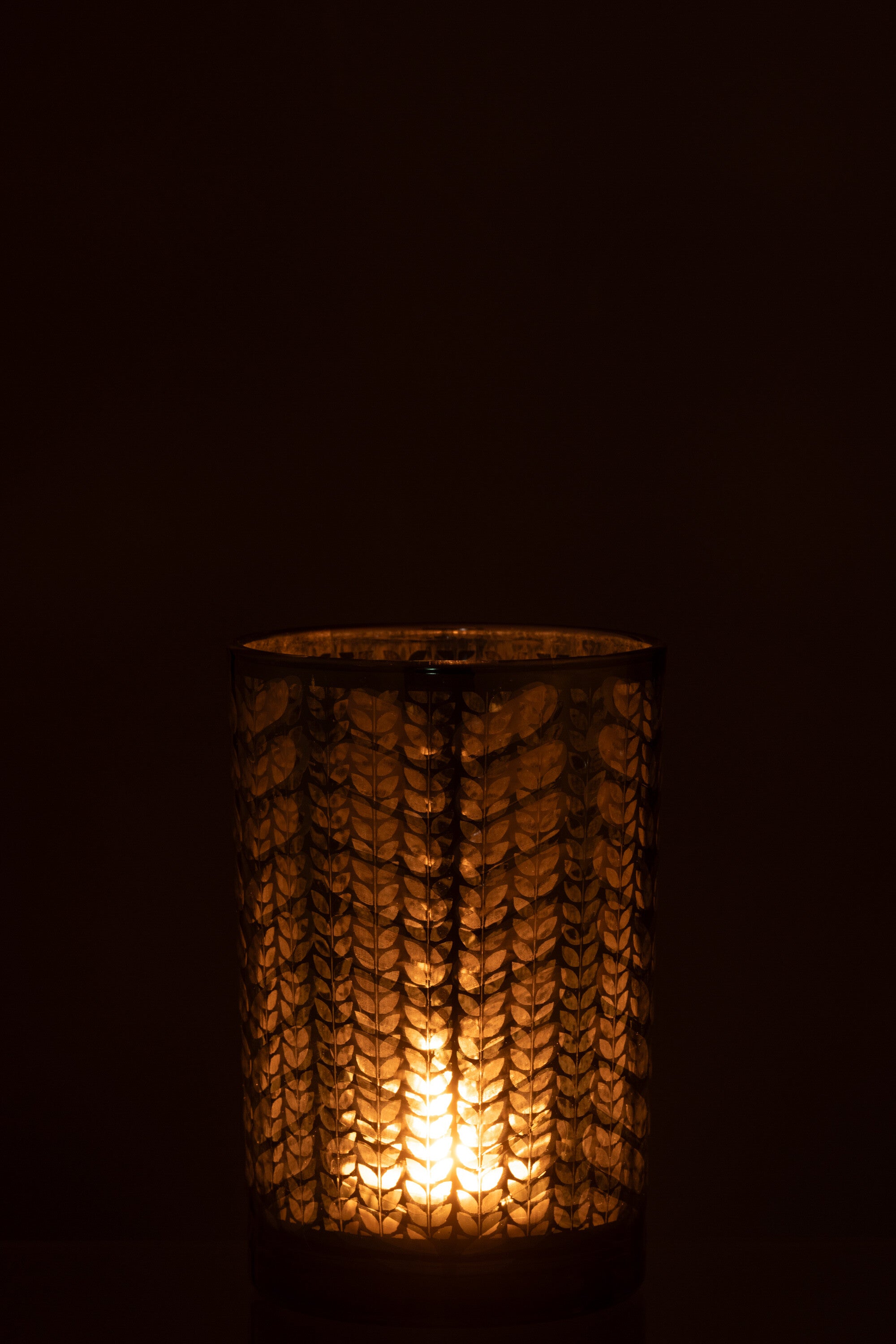 Orkaan Herringbone Glas Groen/Zilver Groot