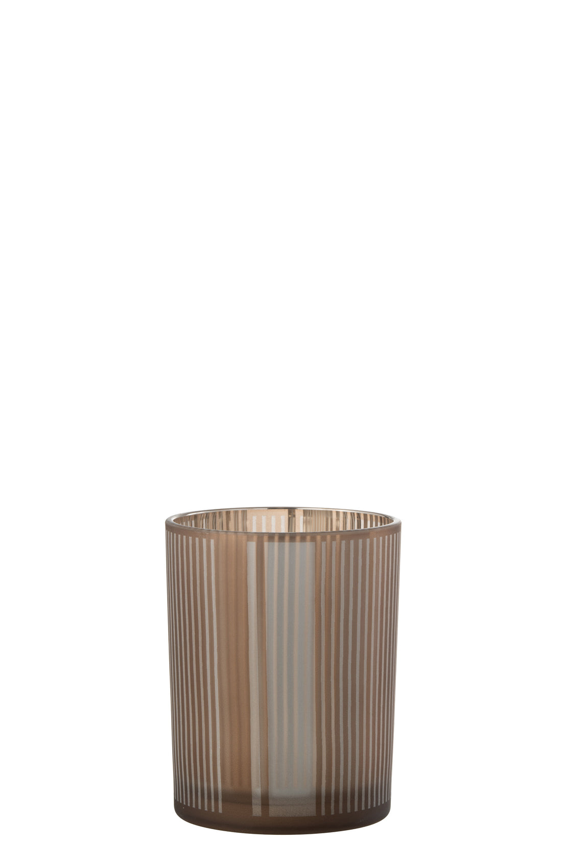 Orkaanstrepen Glasmat Bruin/Wit Medium