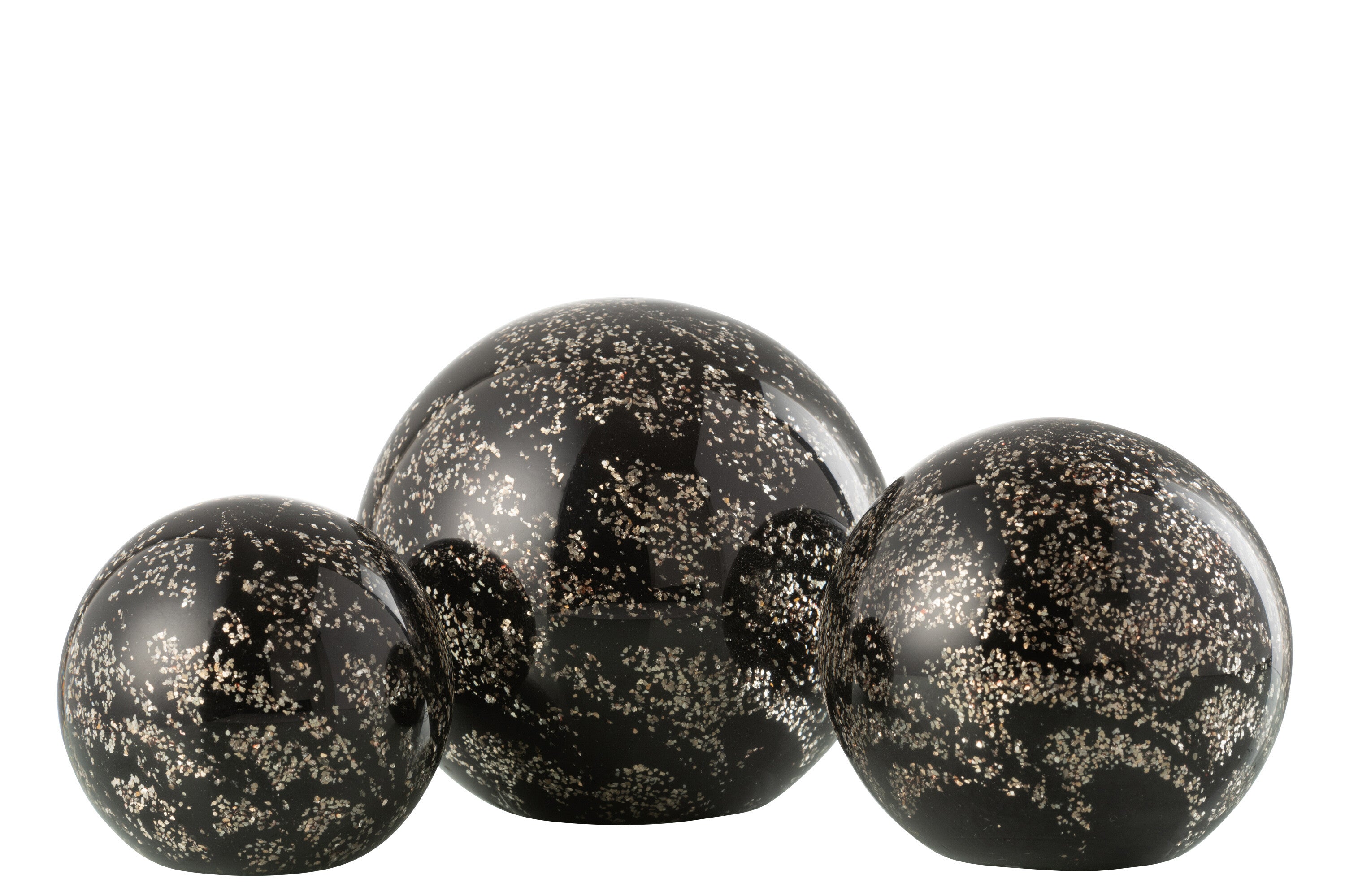 Papiergewicht Stardust Glas Goud/Zwart Groot