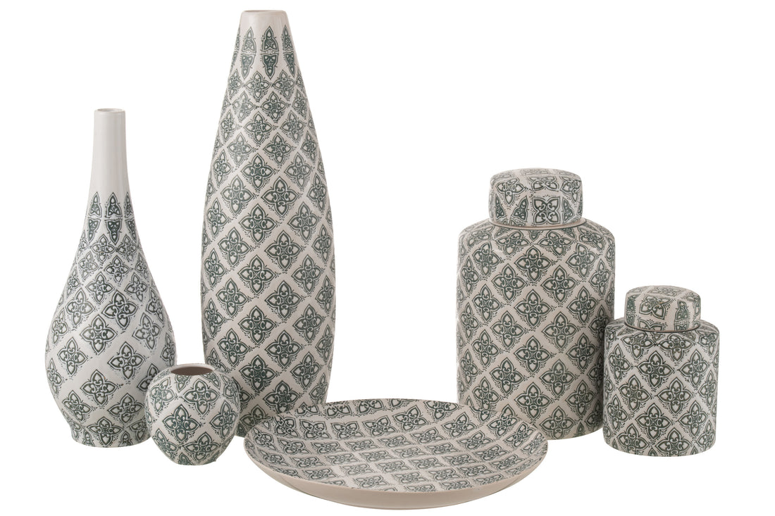 Vaas Kousa Porselein Blauw/Wit