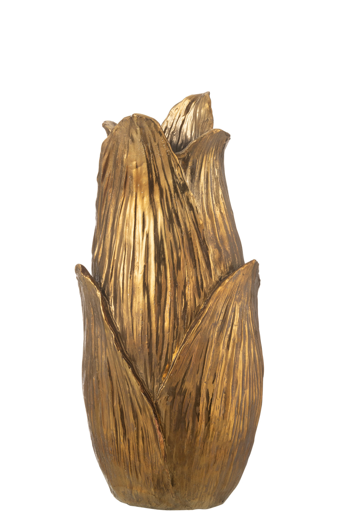 Vaas Nebu Bloemblaadjes Poly Goud Klein