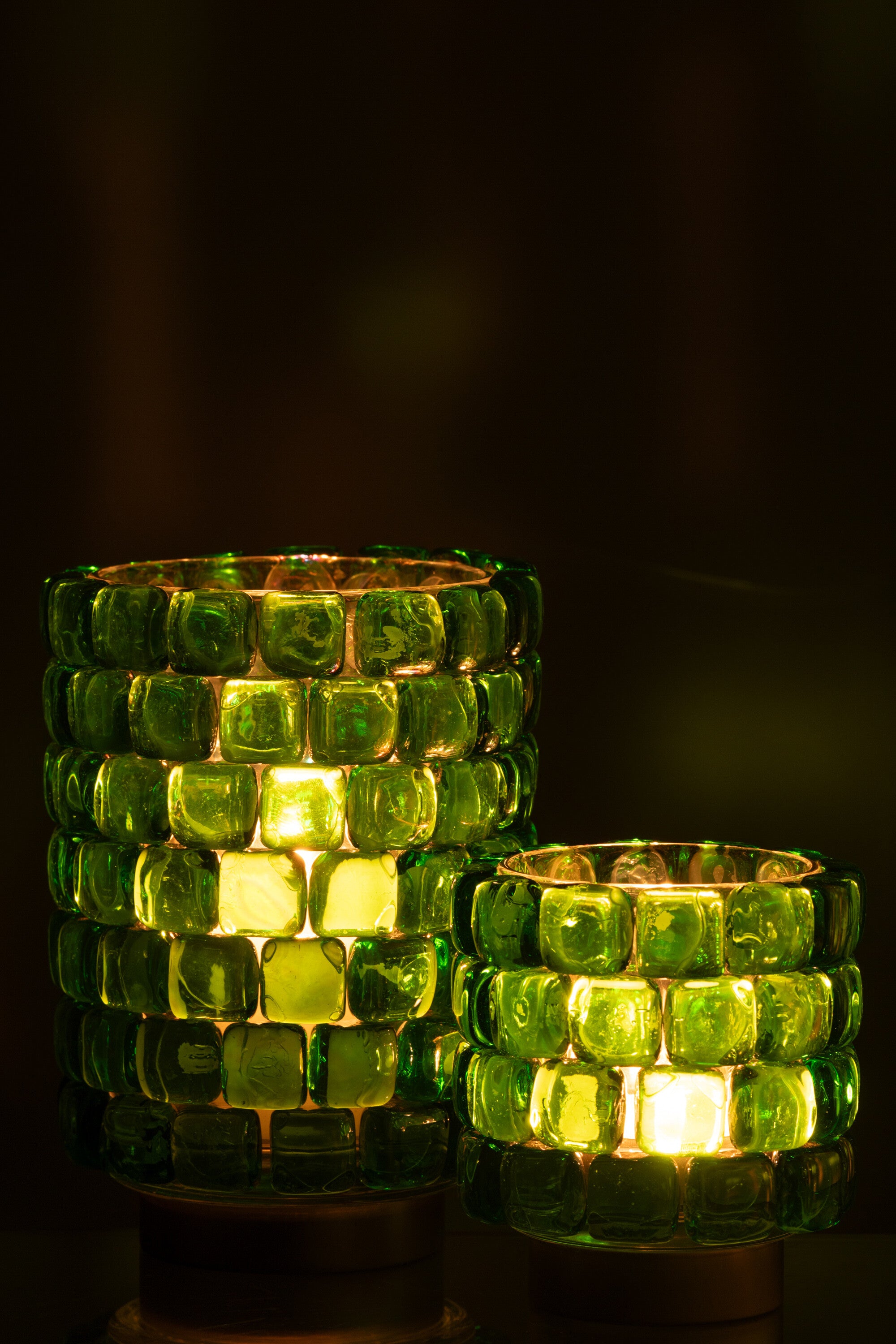 Orkaan Vierkante Mozaïekglas Groen Groot