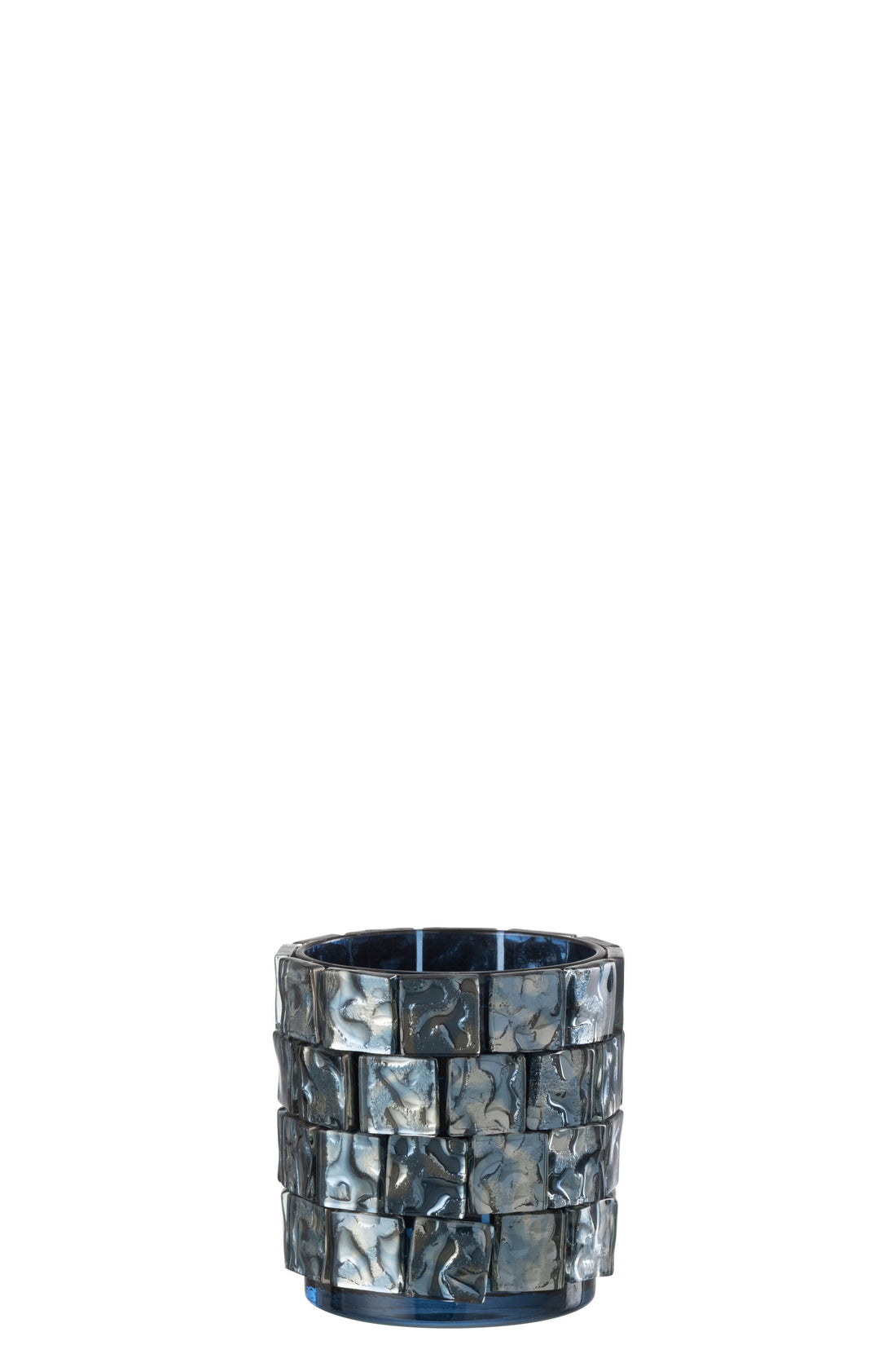 Orkaan Vierkante Mozaïekglas Donkerblauw Groot