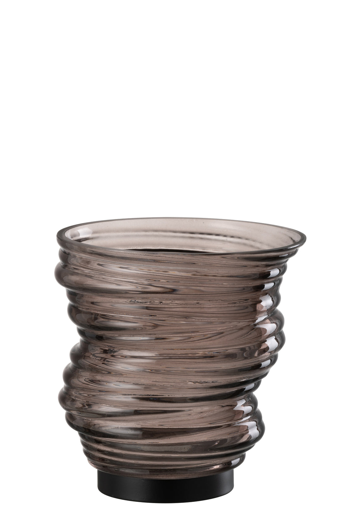 Vaas Tornado Glas Grijs Klein