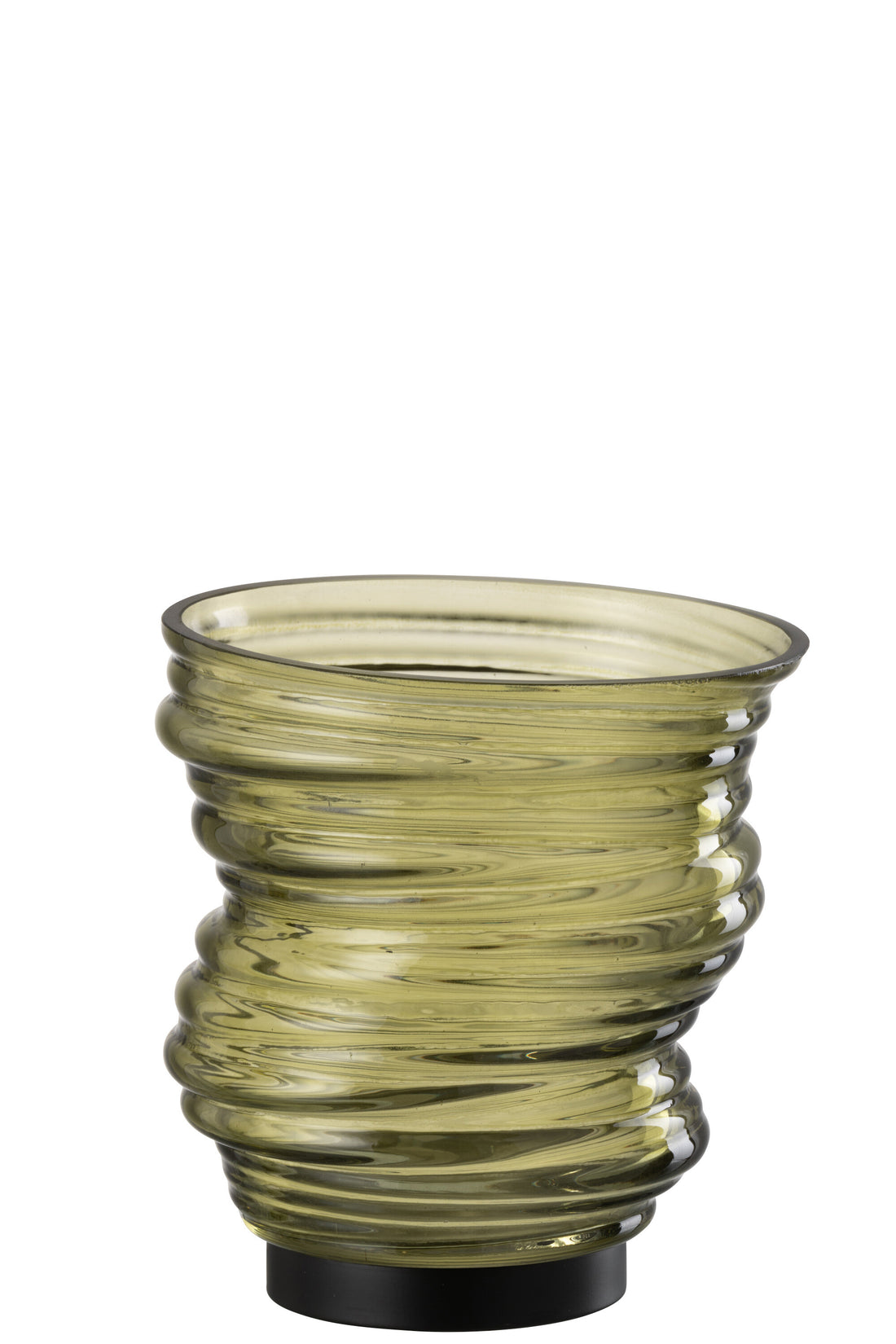 Vaas Tornado Glas Groen Klein