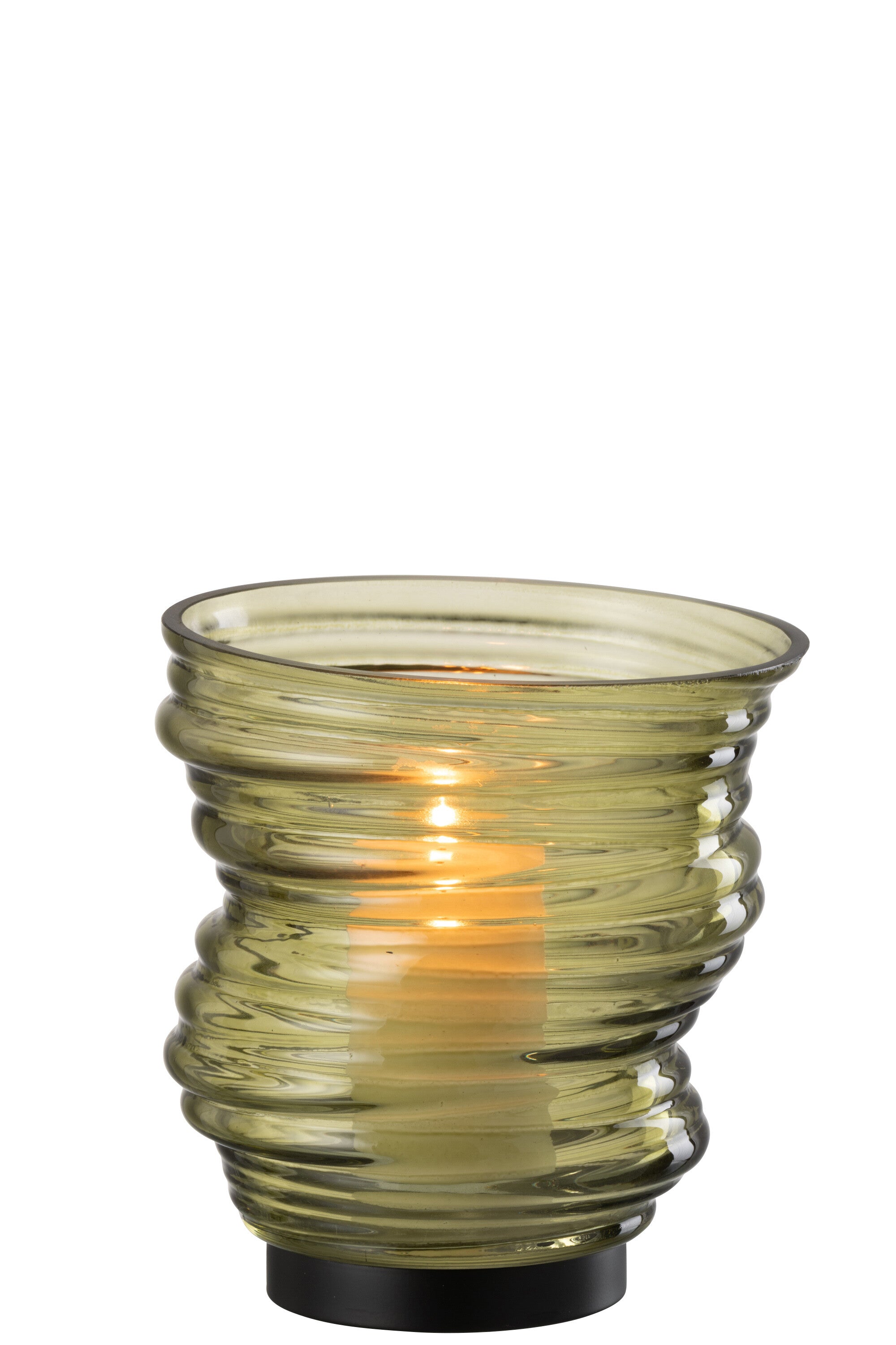 Vaas Tornado Glas Groen Klein