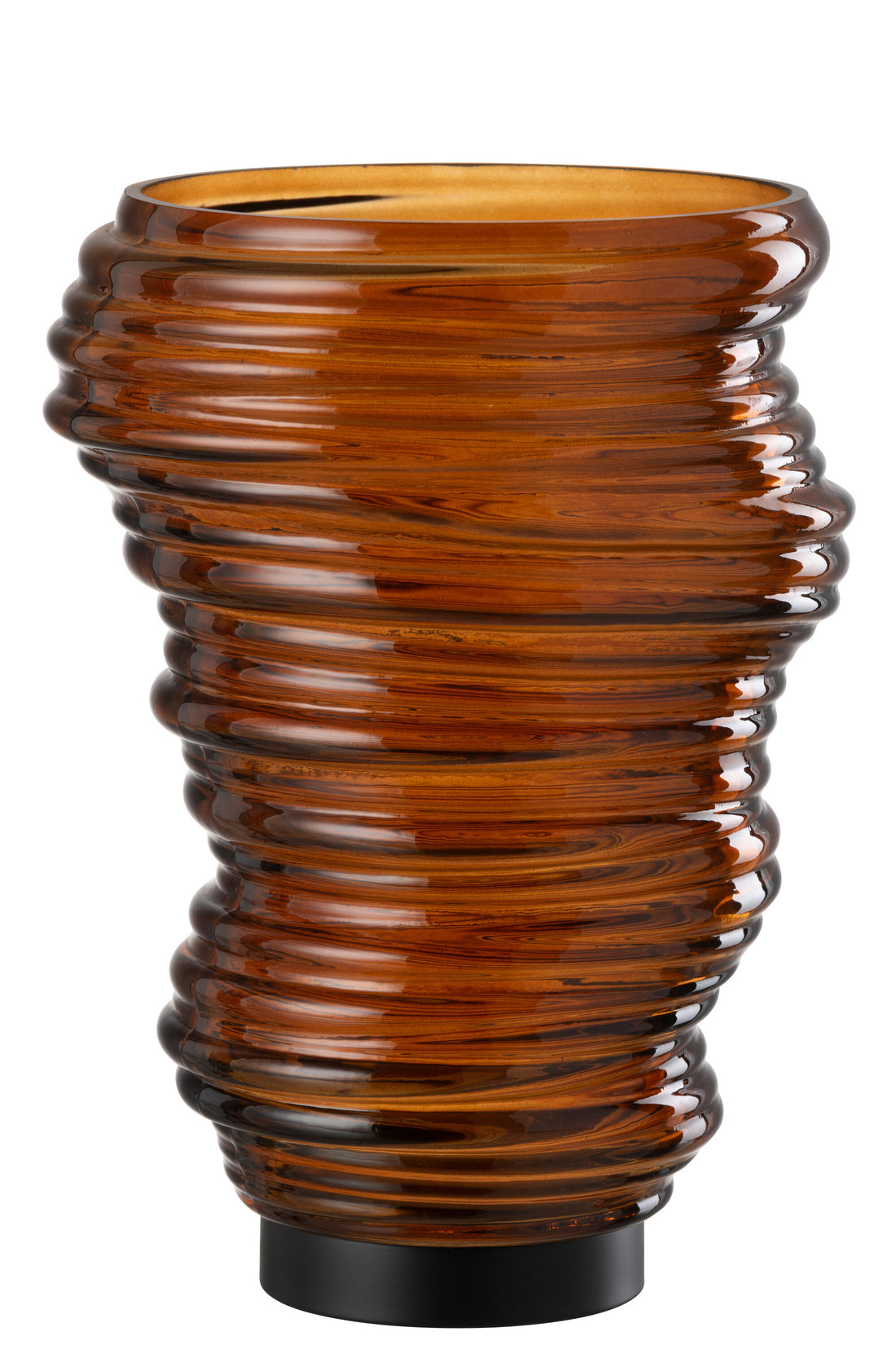 Vaas Tornado Glas Bruin Groot