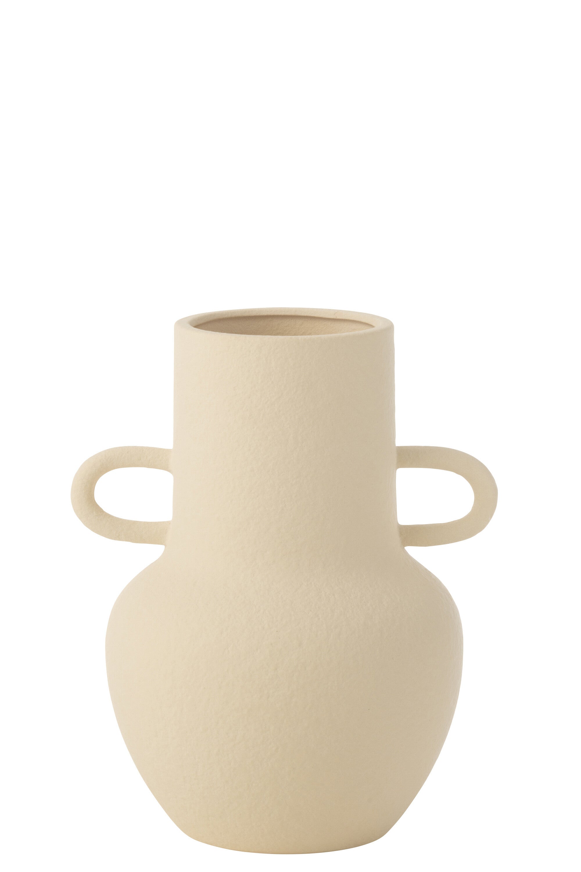 Vaas Kan 2 Handvatten Steengoed Beige Klein