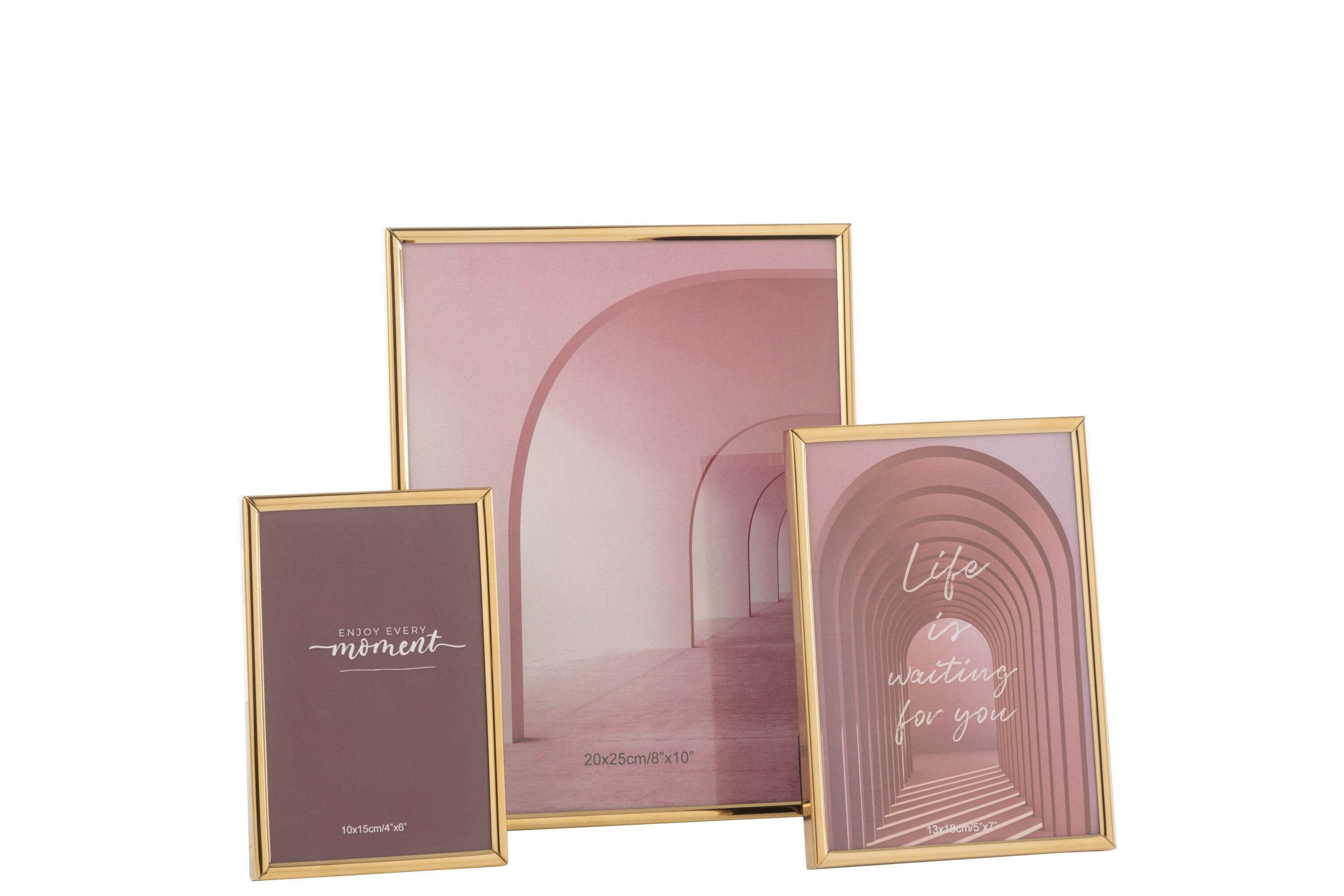 Fotolijst Tracy Staal Glanzend Goud Groot