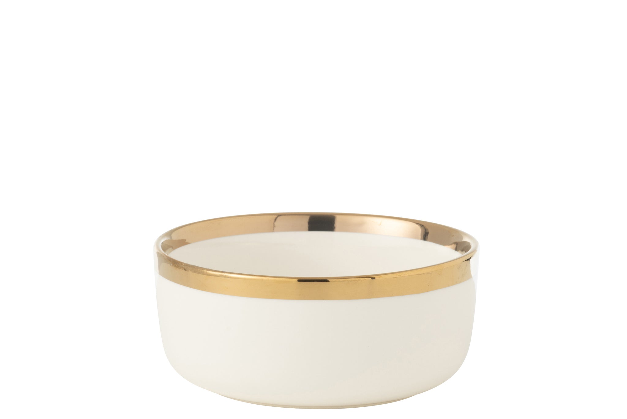 Kom Keramiek Wit/Goud