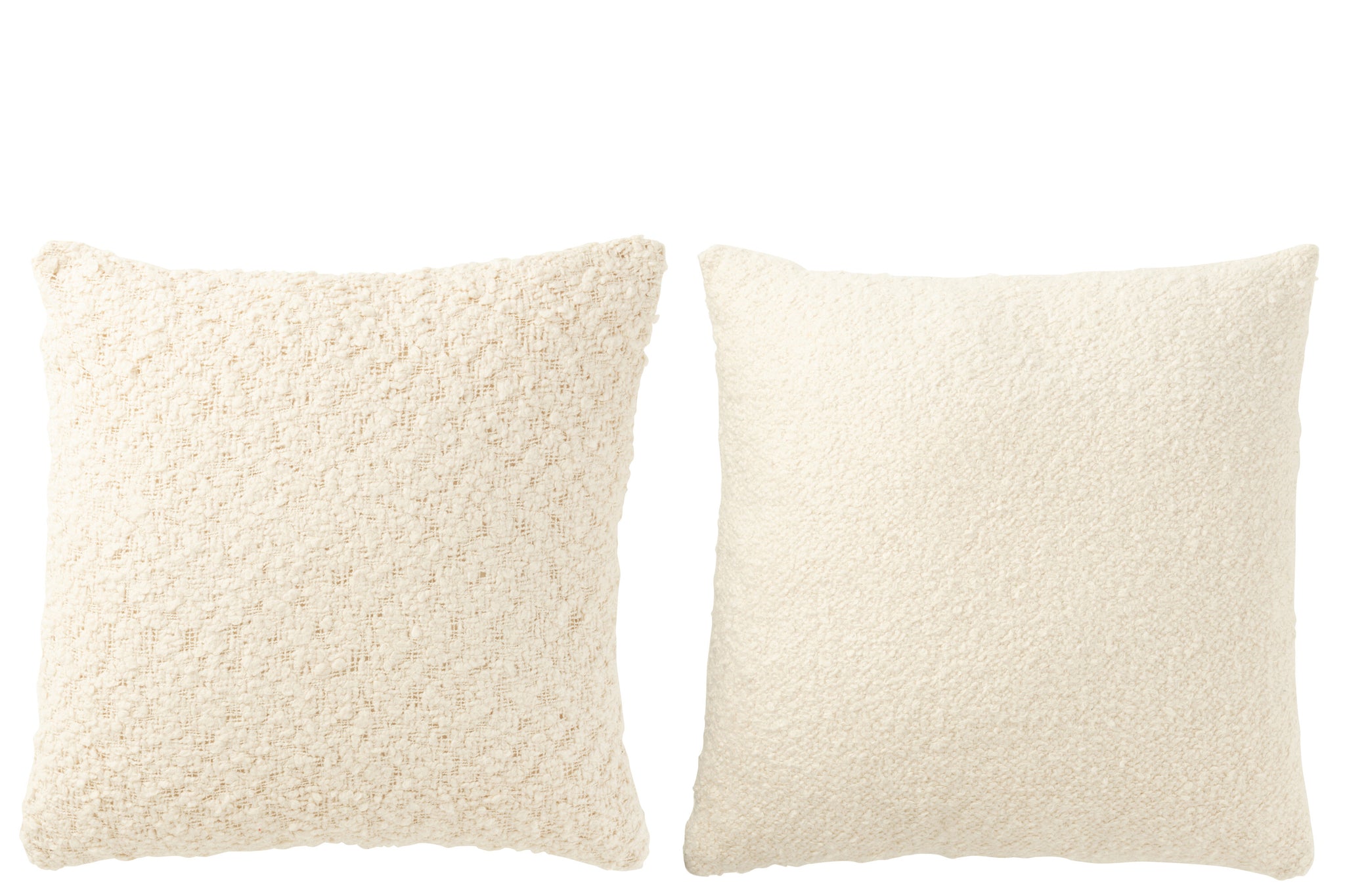 Kussen Vierkant Los/Strak Geweven Katoen Room Assortiment Van 2