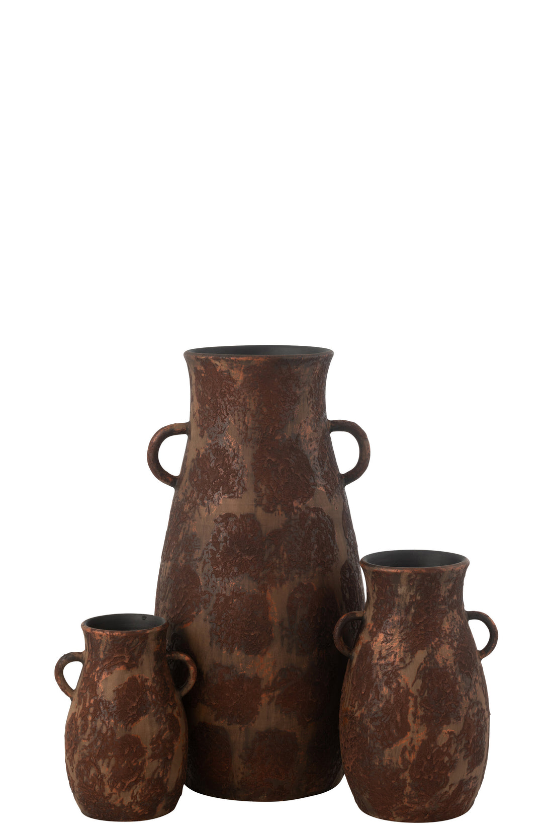 Vaas Amphore Terra Bruin/Roest Groot