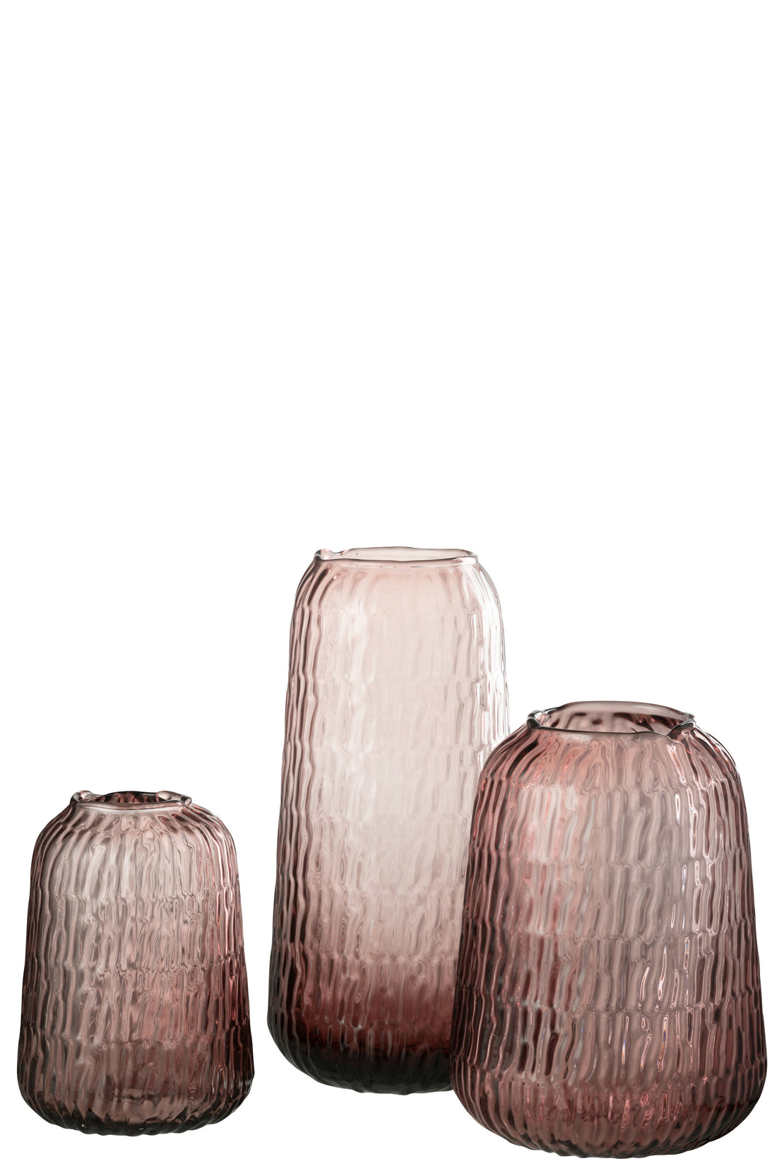 J-Line Vaas Lolita Glas Roze Large