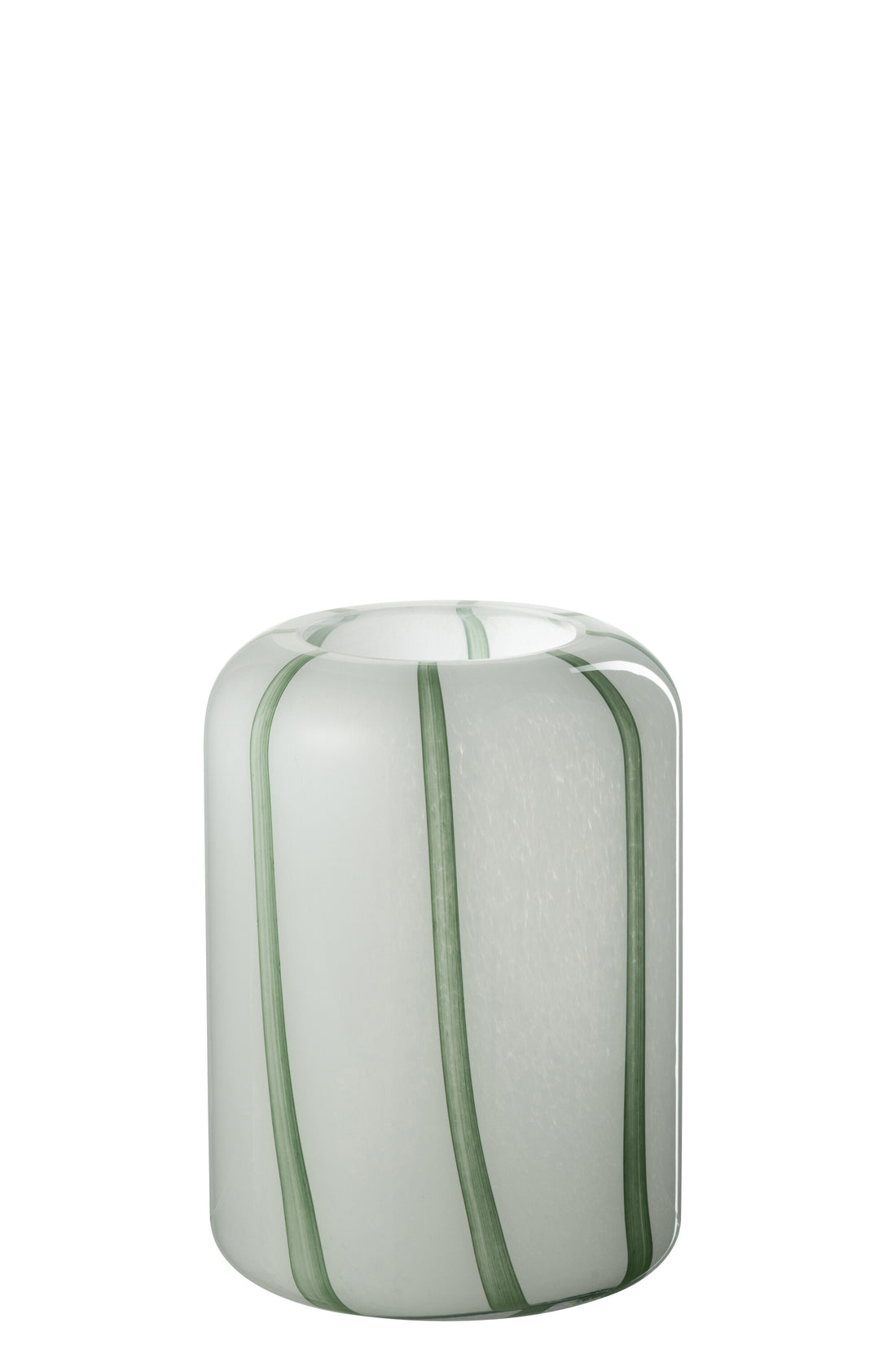 Vaas Mimi Glas Wit/Groen Klein