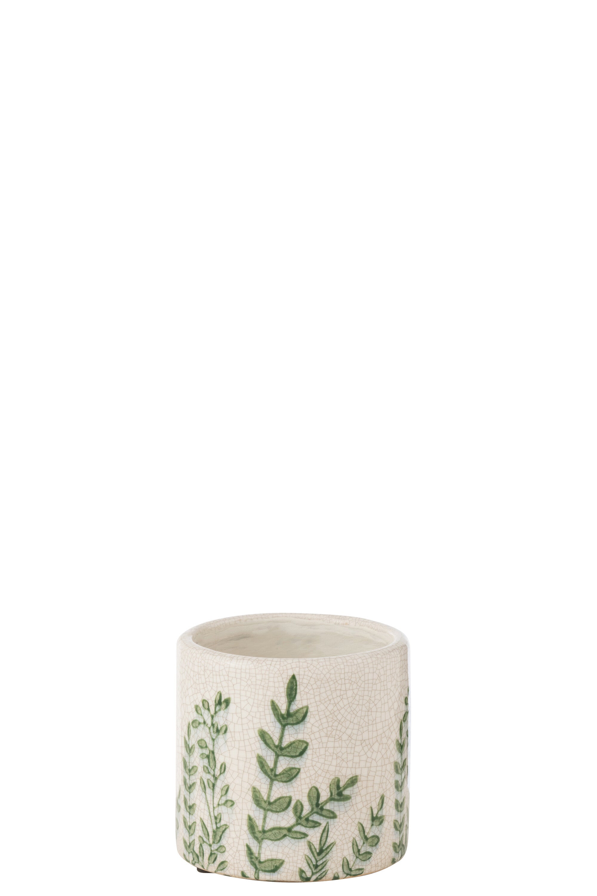 Vaas Ferny Rond Steengoed Groen/Wit Klein