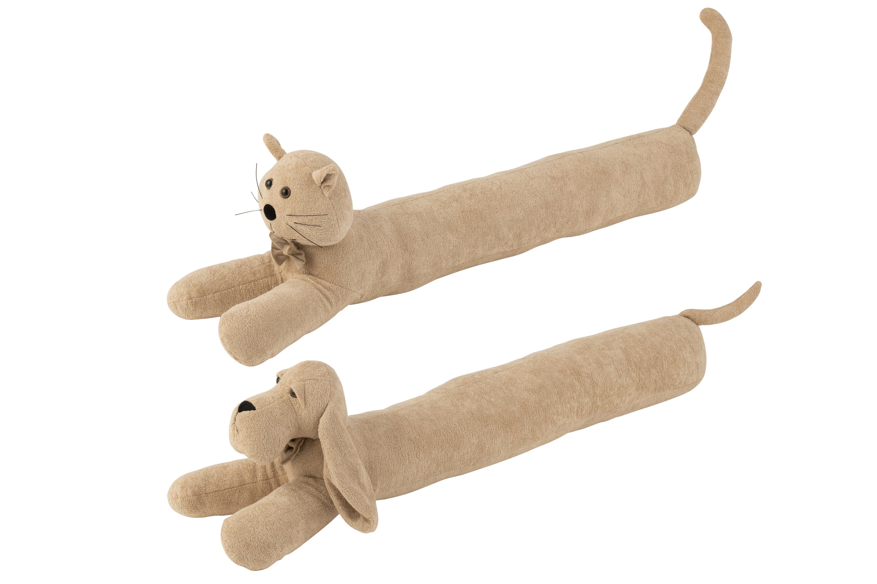 Tochtstrip Hond/Kat Bouclé Beige Assortiment Van 2