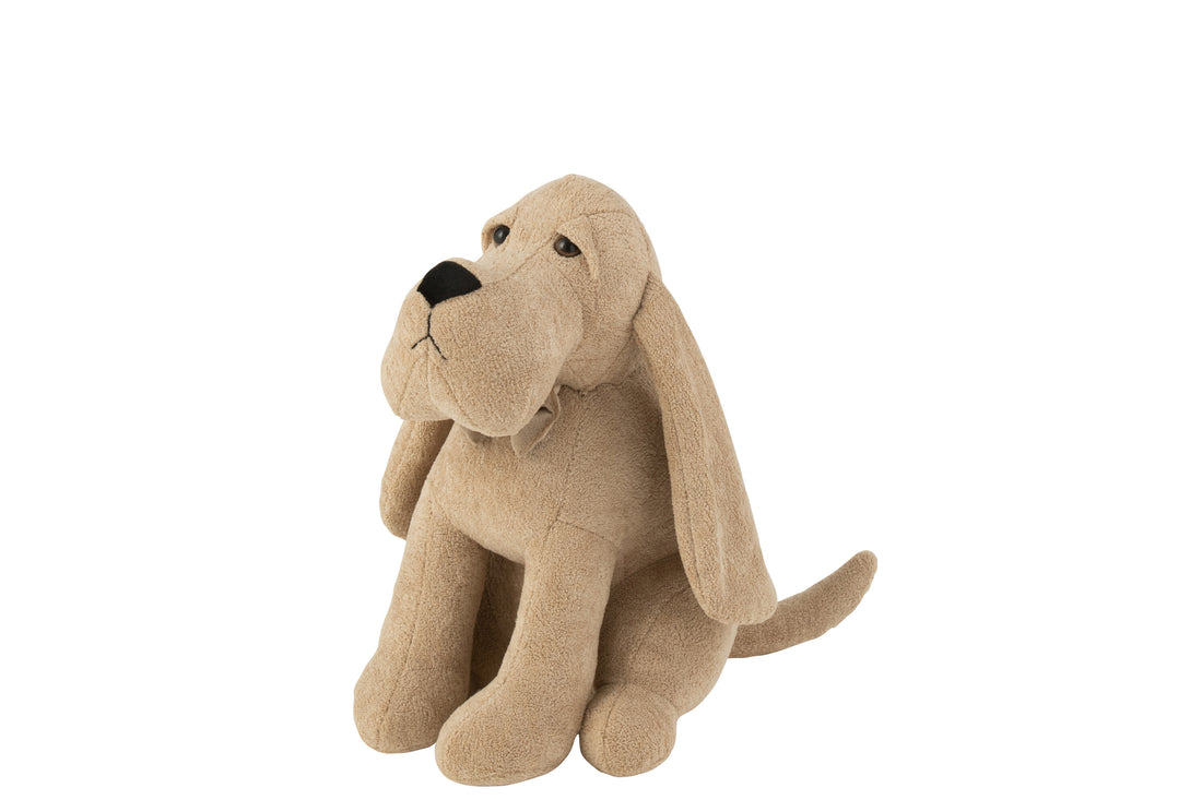 Deurstopper Hond+Strik Bouclé Beige