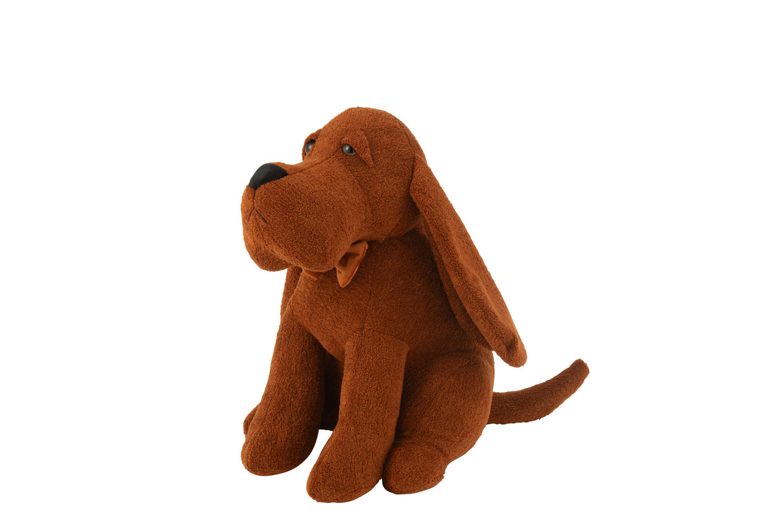 Deurstopper Hond+Strik Bouclé Cognac