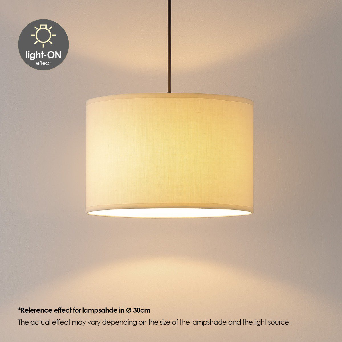 Lampenkap Bling beige - B:30xD:30xH:20cm