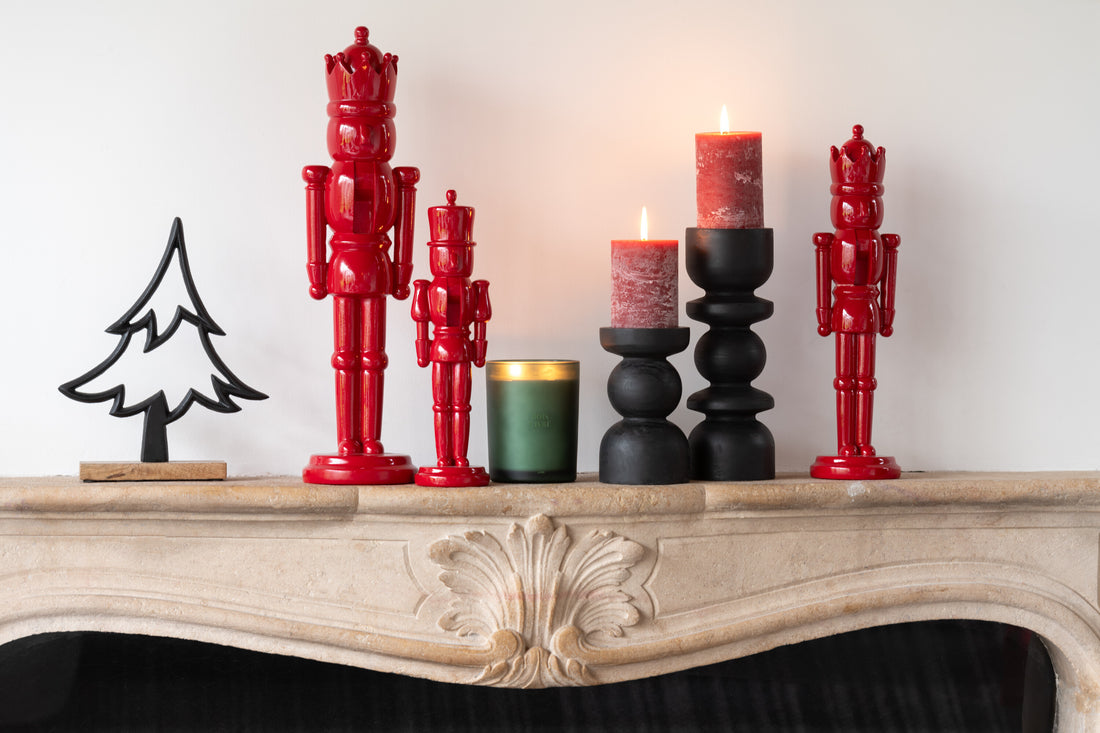 Notenkrakerhars Glanzend Rood Medium Assortiment Van 2