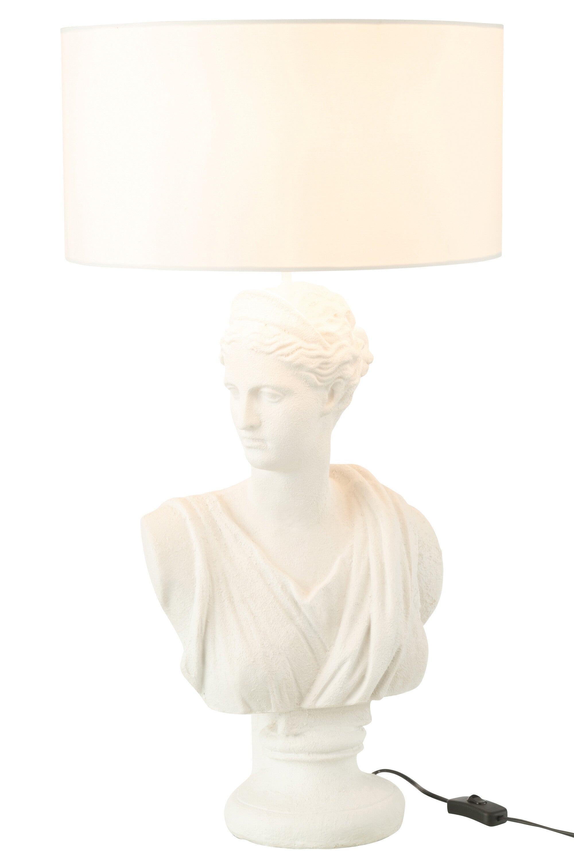 Lamp Lady Bust Hars Wit