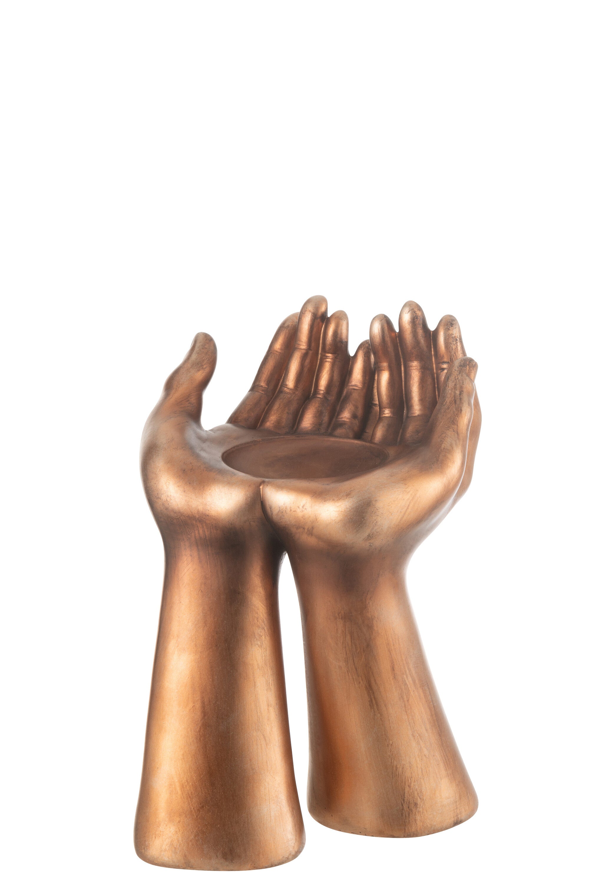 Kaarsenhouder Palmen Hars Koper