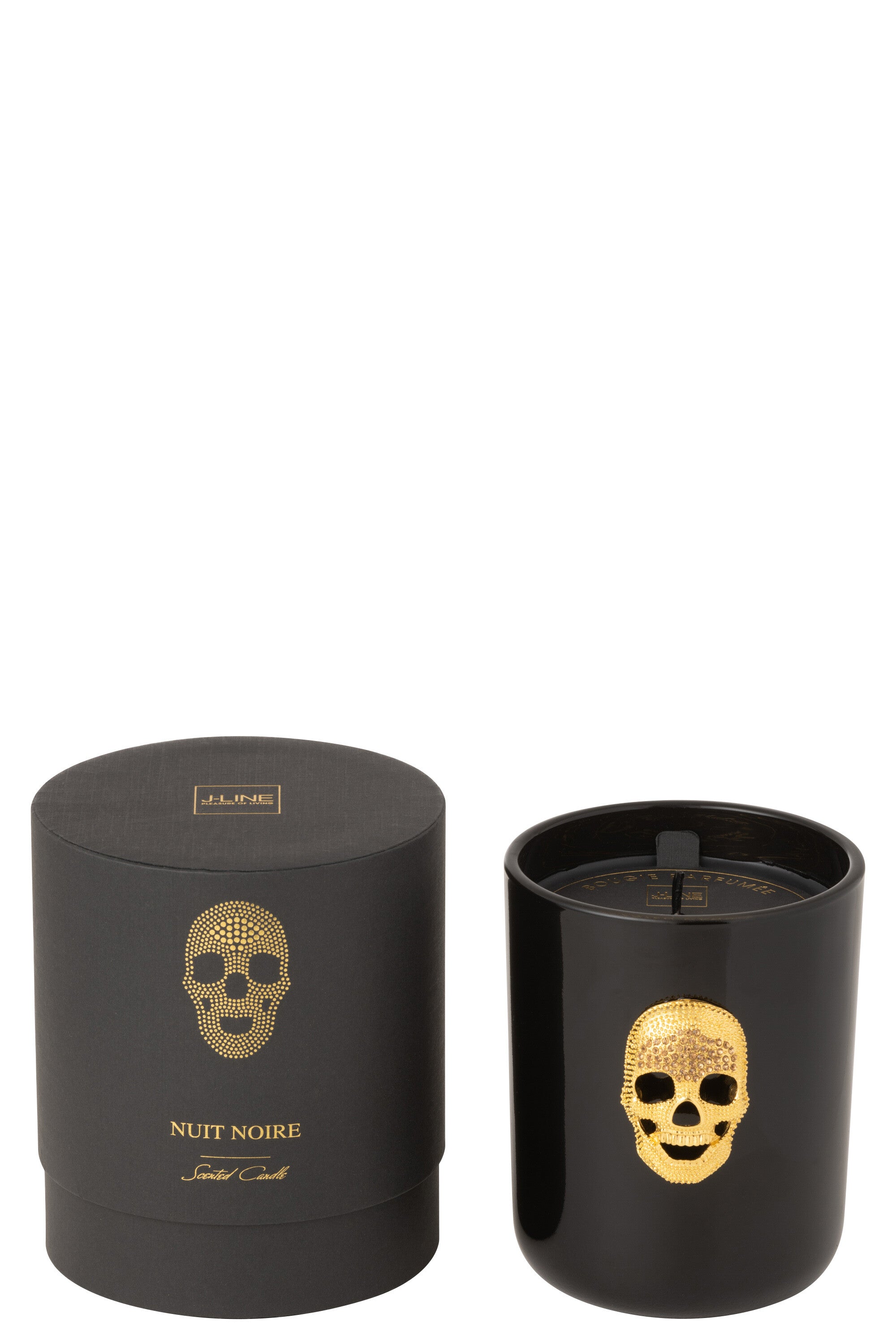 Geurkaars Skull Nuit Noire Groot-65 uur