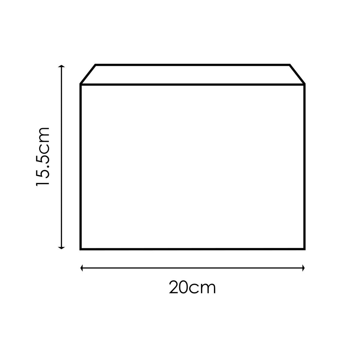 Lampenkap Block vierkant antraciet -B:20xD:20xH:15,5cm