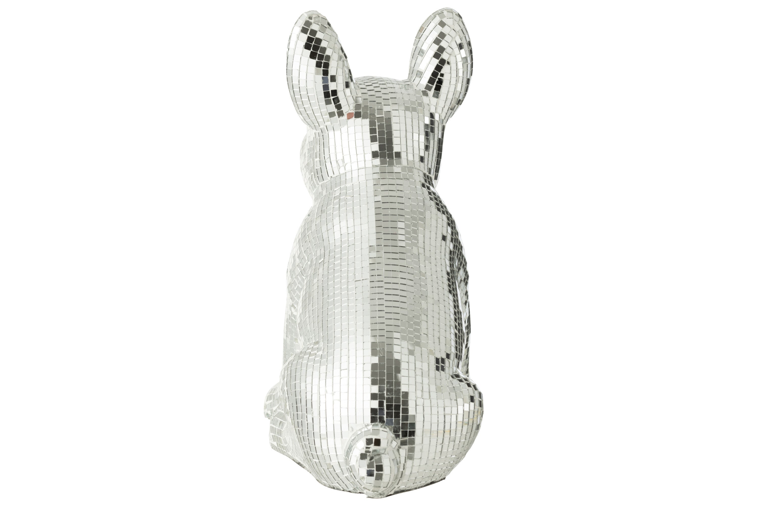 Bulldog Spiegel Hars Zilver