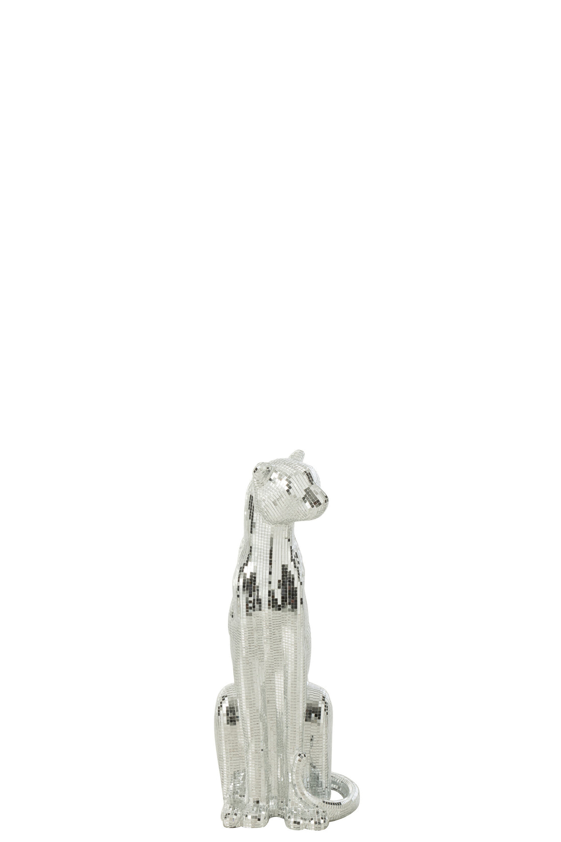 Luipaardspiegel Hars Zilver Klein